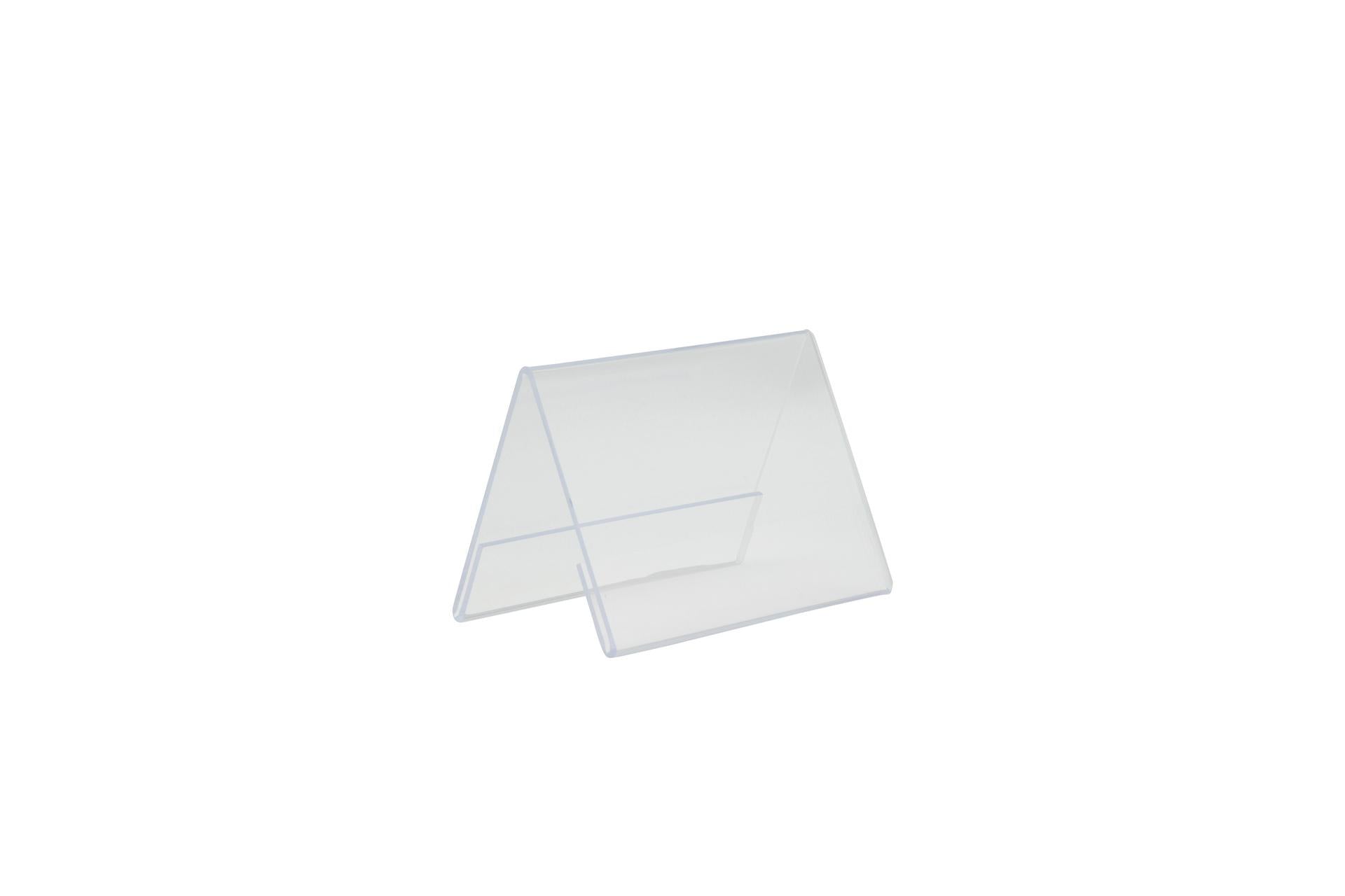 Securit Portaposter da Tavolo in Acrilico Formato Cavalletto A7 - 10.6 x 7.8 x 6.7 cm - Set 12 Pz