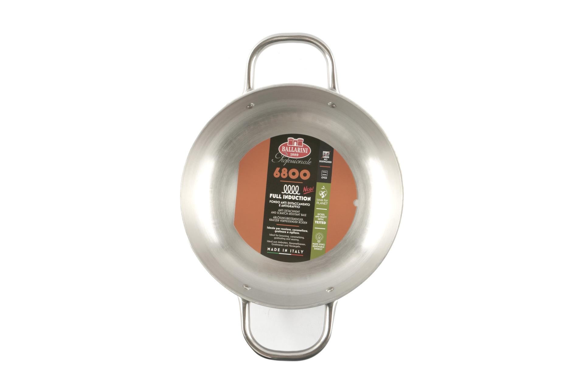 Ballarini Professionale Tegame Induzione Ø32 cm - Linea 6800 In Alluminio Spesso 4 mm Con 2 Maniglie 3