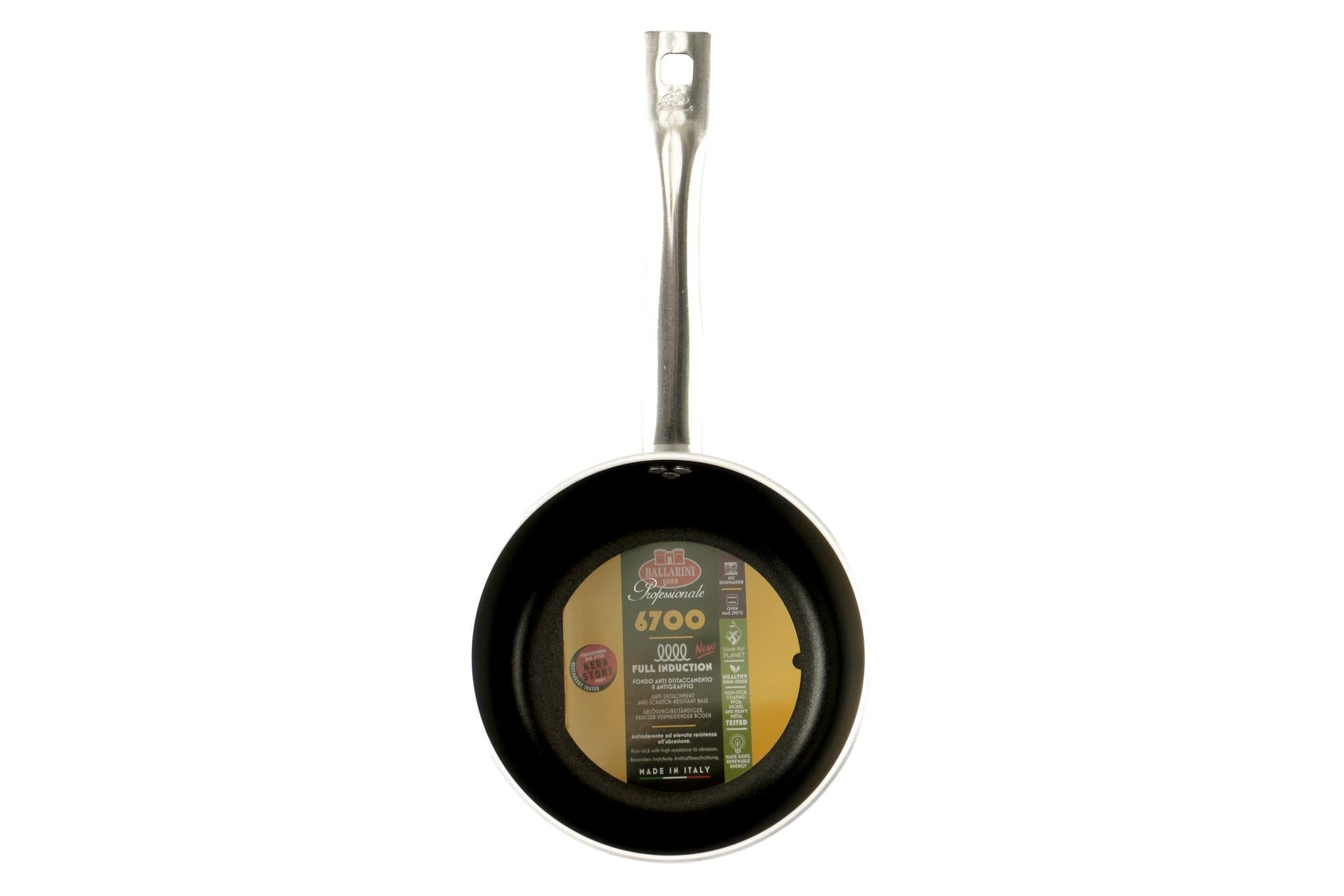 Ballarini Professionale Linea 6700 Casseruola Media Ø20 cm - 1 Manico per Induzione in Lega di Alluminio 4 mm con Rivestimento Antiaderente Kerastone Profi 3
