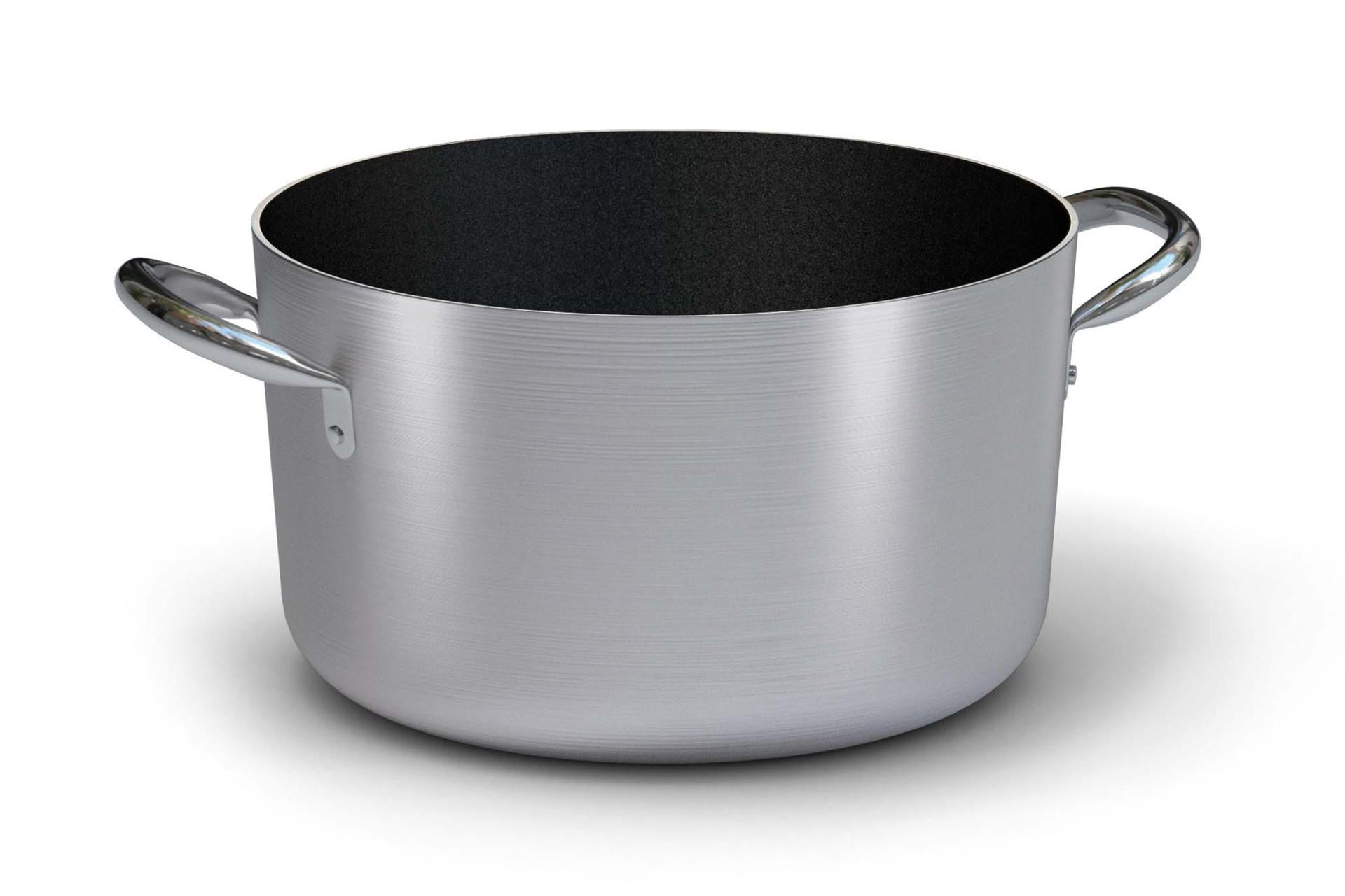 Ballarini Professionale Linea 6700 Casseruola Media Ø24 cm - 2 Maniglie Per Induzione In Alluminio Spesso 4 mm Con Rivestimento Antiaderente Kerastone Profi
