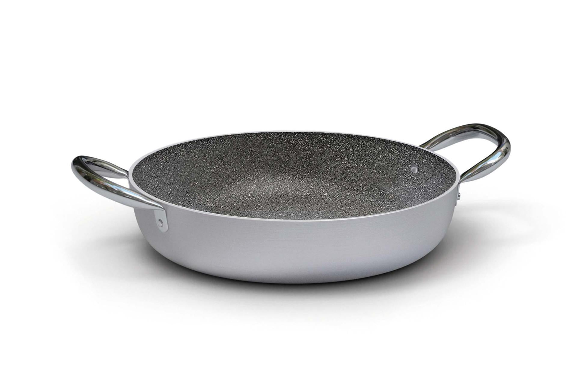 Ballarini Professionale Linea 6900 Tegame 2 Maniglie Ø24 cm - Alluminio Alto Spessore 4 mm per Induzione con Rivestimento Antiaderente Kerastone Profi Granite 1