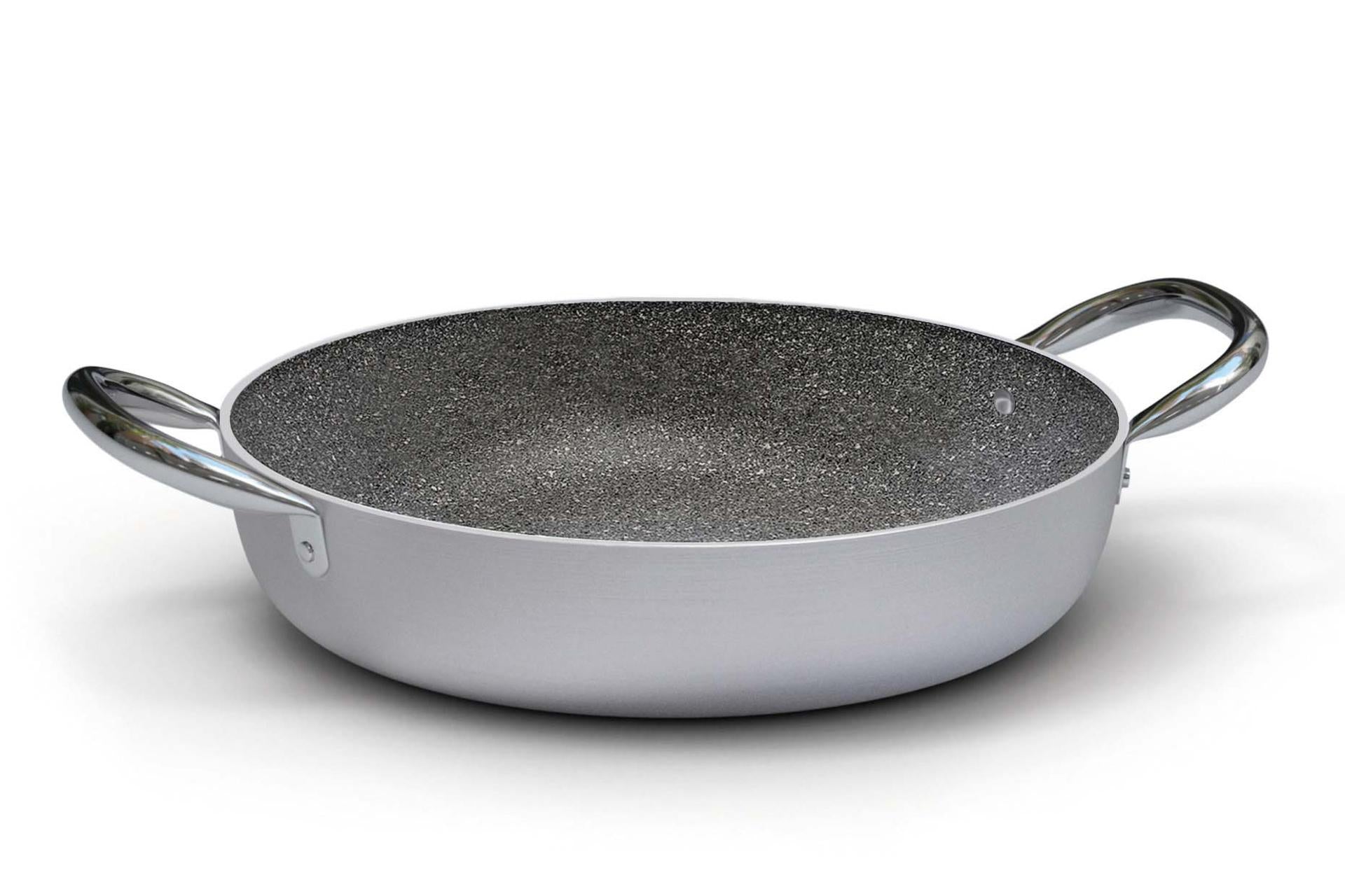 Ballarini Professionale Linea 6900 Tegame 2 Maniglie Ø32 cm - Induzione in Alluminio Spesso 4 mm con Rivestimento Antiaderente Kerastone Profi Granite
