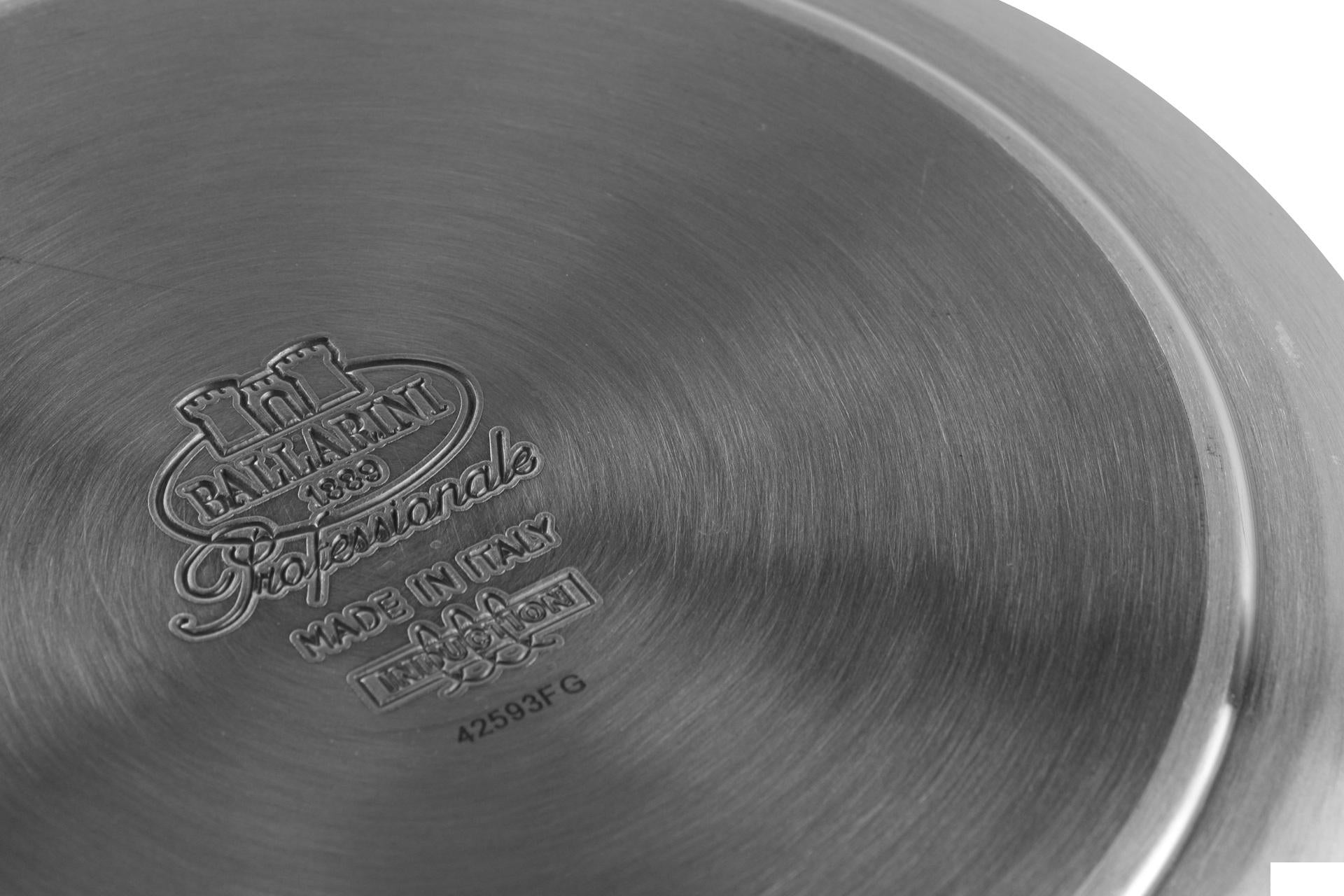Ballarini Professionale Linea 6900 Casseruola Media Ø24 cm - 1 Manico Per Induzione In Alluminio Spesso 4 mm Con Rivestimento Antiaderente Kerastone Profi Granite