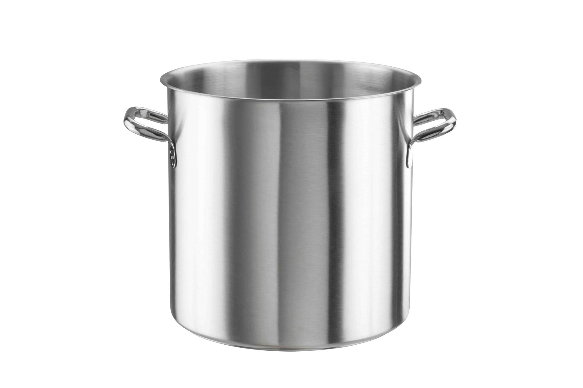 Pintinox Tender Pentola Ø24 cm - 10,75 L In Acciaio Inox 18/10 Con Fondo Termodiffusore Induzione