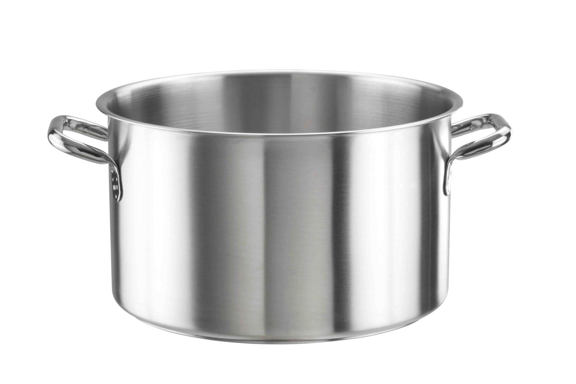Pintinox Tender Casseruola Fondente 2 Manici Ø36 cm - H.21 cm 21.5 L In Acciaio Inox 18/10 Adatta per Induzione