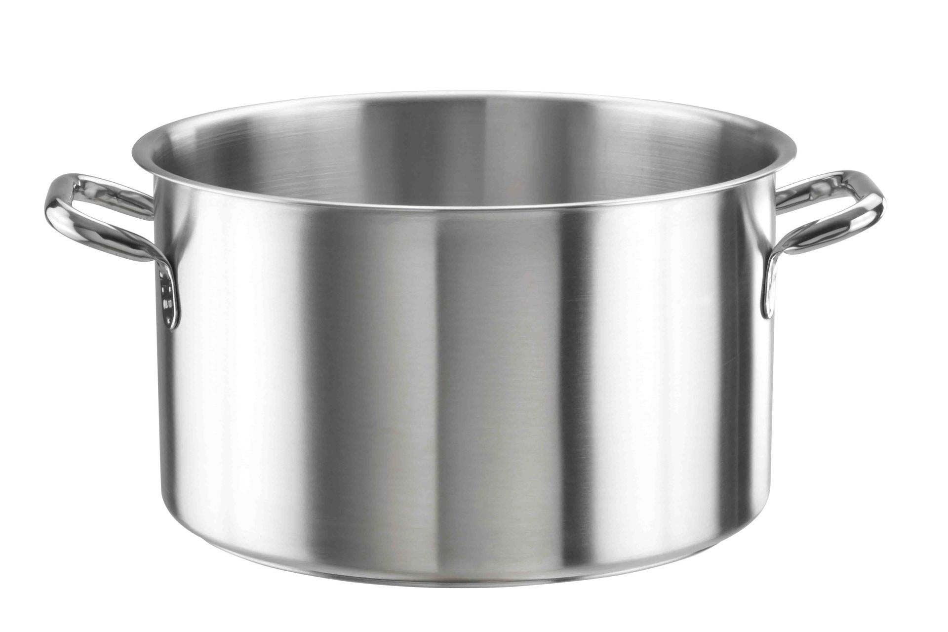 Pintinox Tender Casseruola Fondente 2 Manici Ø45 cm - H.27 cm 42,75 L In Acciaio Inox 18/10 Adatta per Induzione