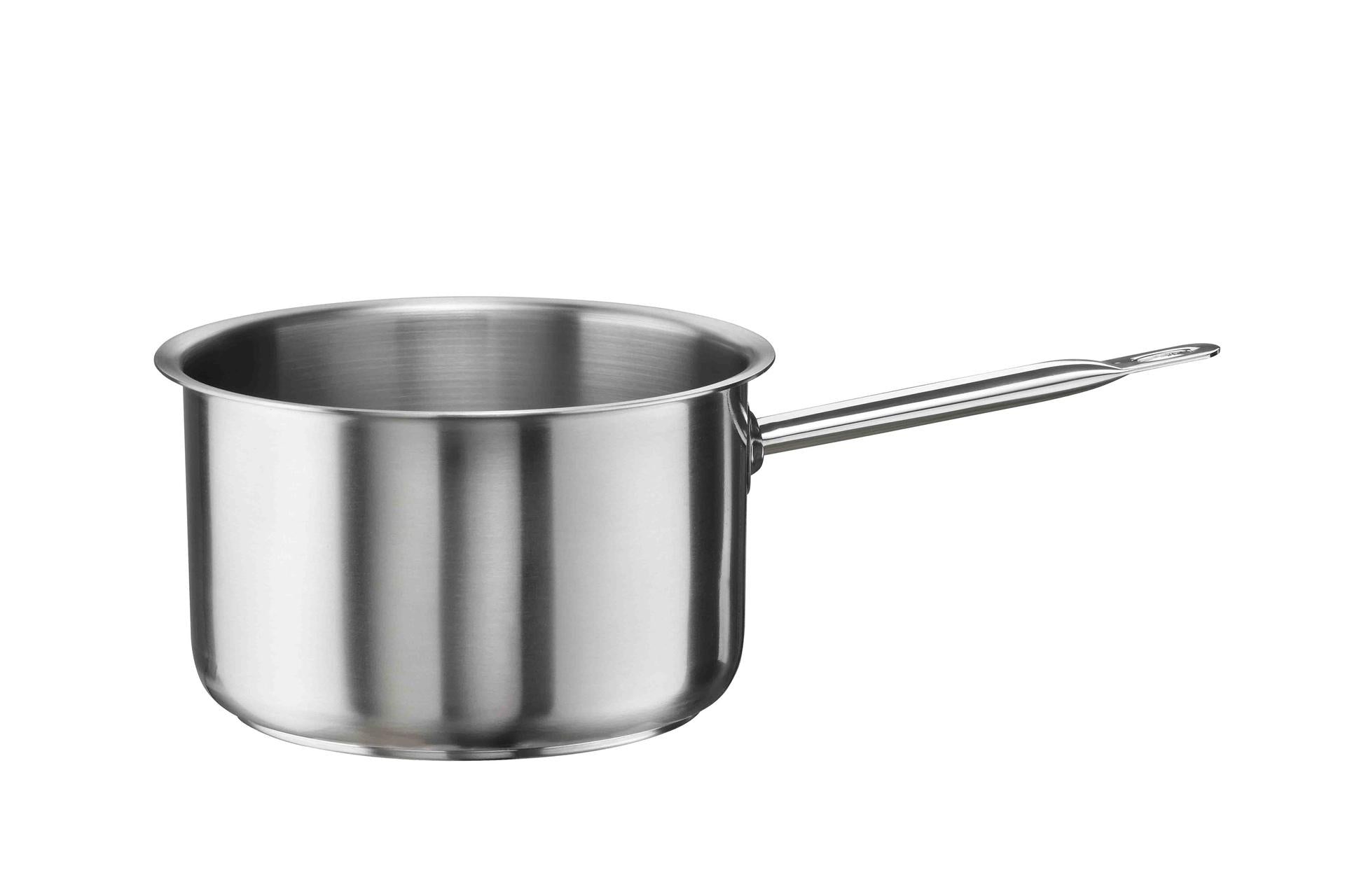 Pintinox Tender Casseruola Fonda Ø20 cm - H.12 cm 3L In Acciaio Inox 18/10 Con Manico