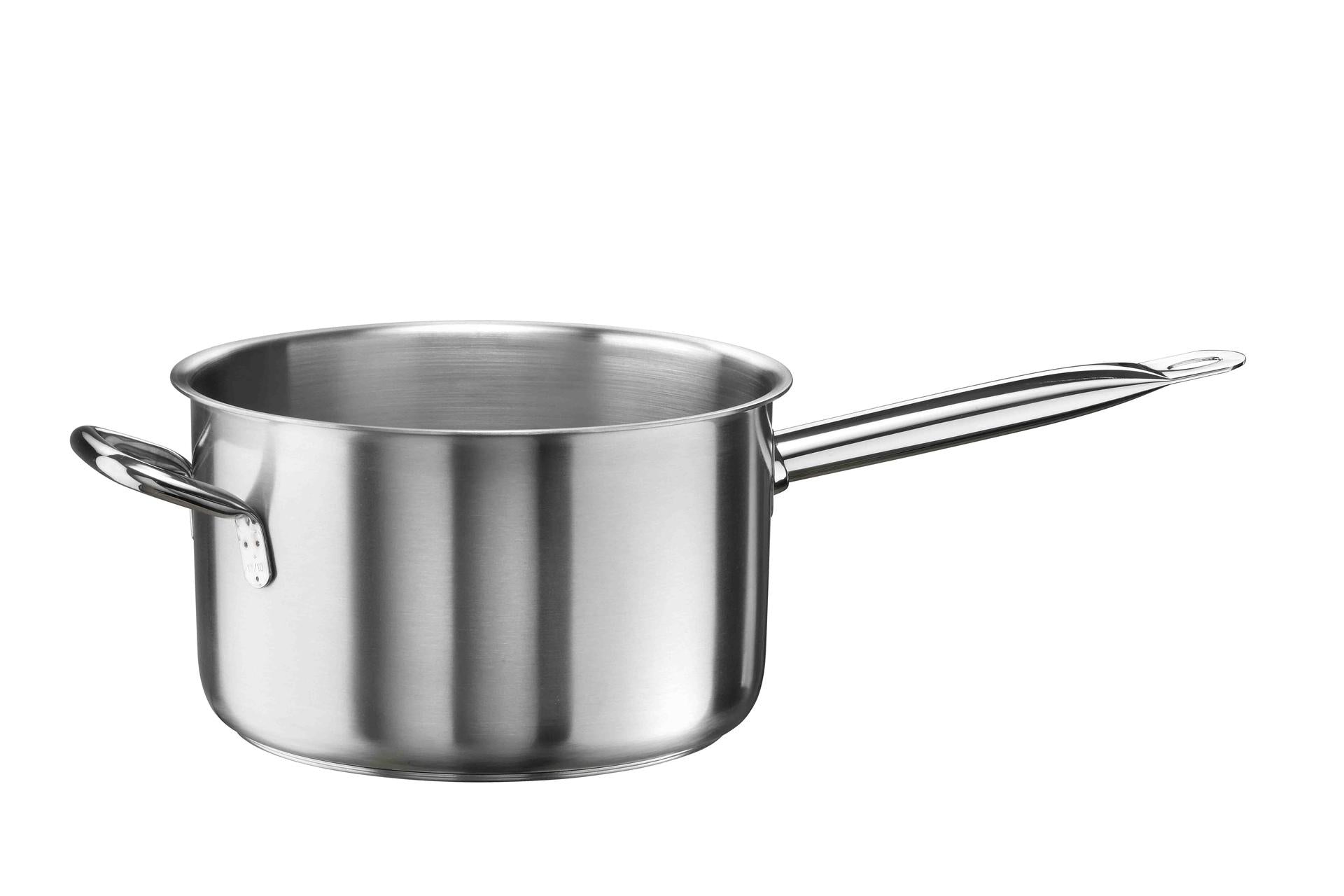 Pintinox Tender Casseruola Fondente Ø28 cm - H.16 cm 9L In Acciaio Inox Con Manico e Maniglia