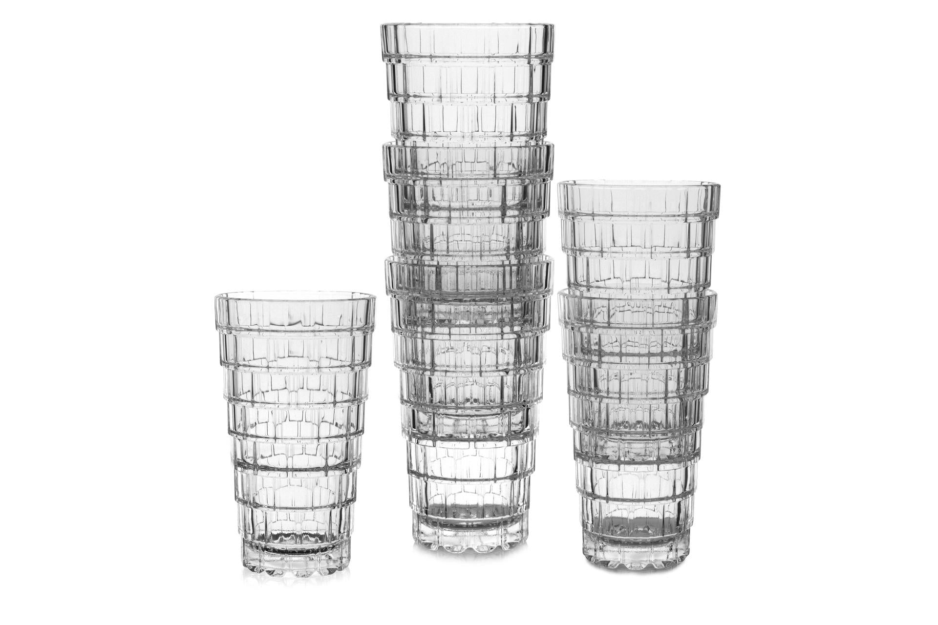 RCR Cristalleria Italiana Stack Set 6 Bicchieri HB 39 cl - H14.1 cm In Cristallo Ecologico Impilabili - Set 6 Pz