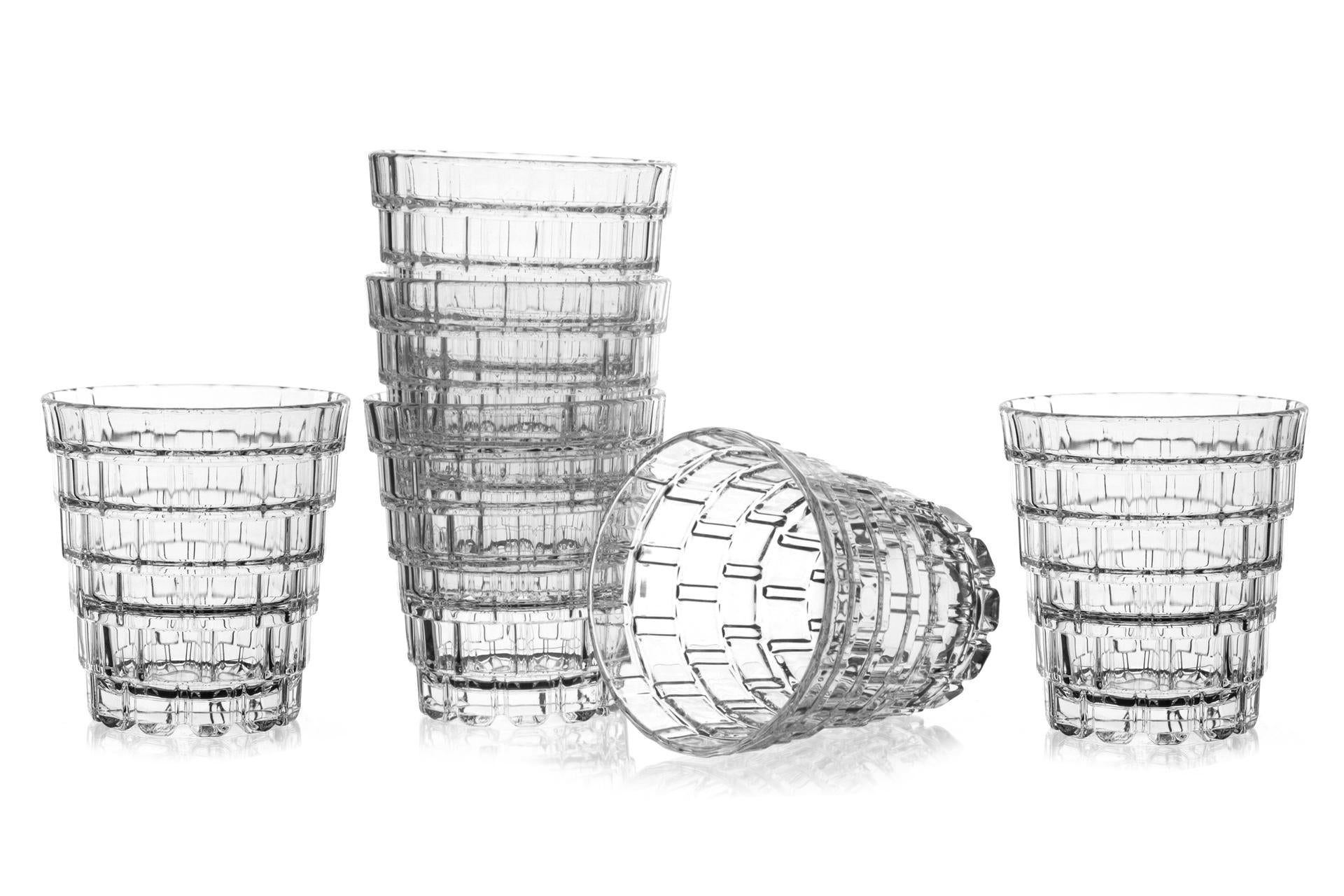 RCR Cristalleria Italiana Stack Set 6 Bicchieri DOF 32 cl - H9.5 cm In Cristallo Ecologico Impilabili - Set 6 Pz