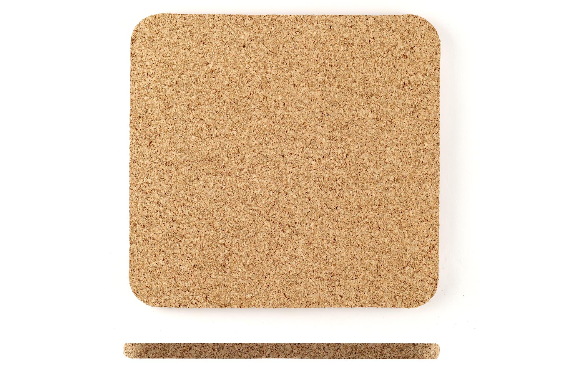 Kesper Sottopentola Quadrato H.1 cm - 20 x 20 cm In Sughero Neutro