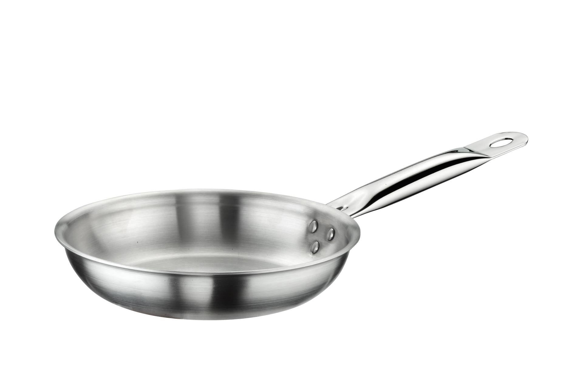 Pintinox Tender Padella Saltare Ø24 cm - 3 Strati Inox Multistrato Ad Alta Conducibilità