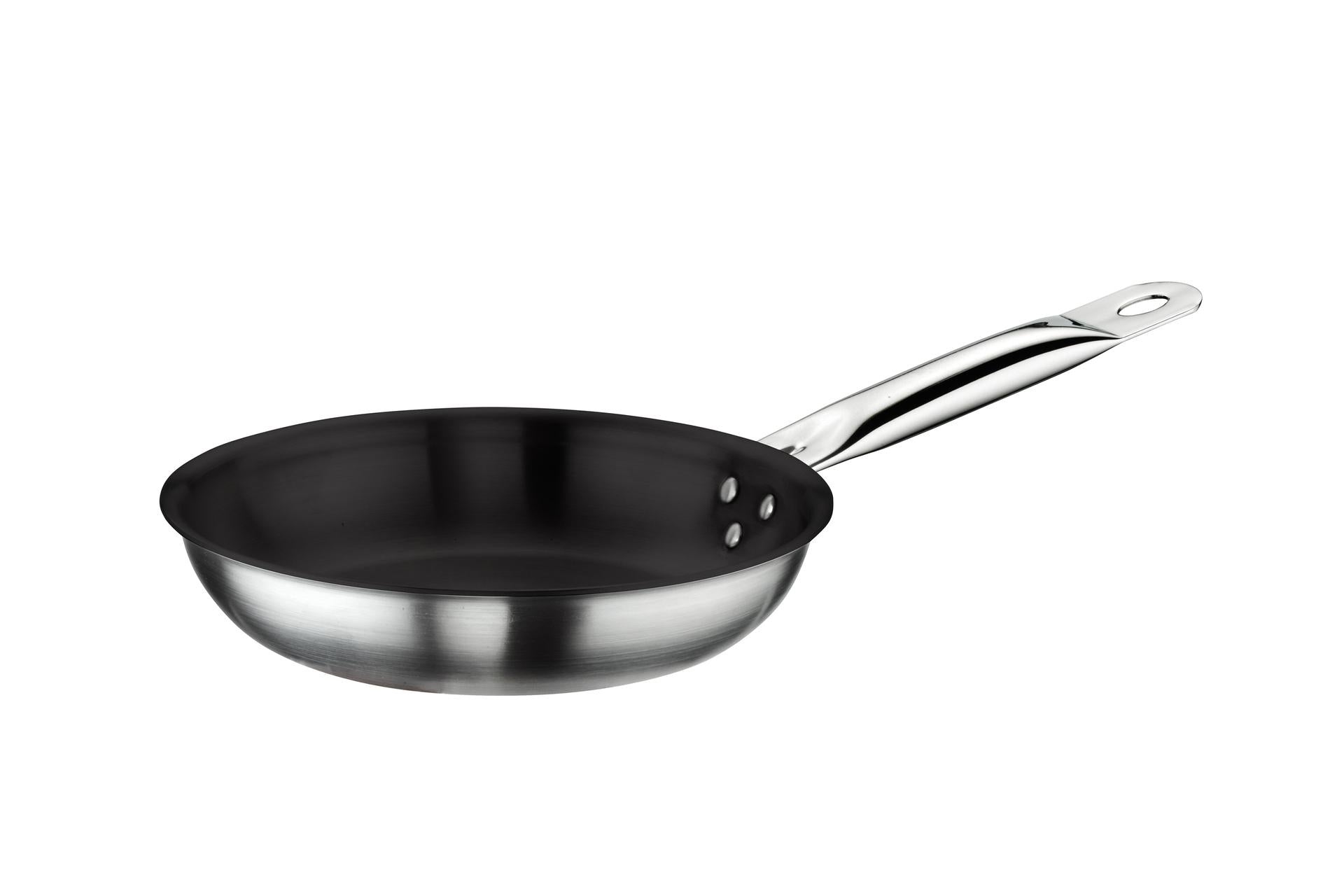 Pintinox Tender Padella Saltare Ø24 cm - 3 Strati Antiaderente In Acciaio Inox e Alluminio