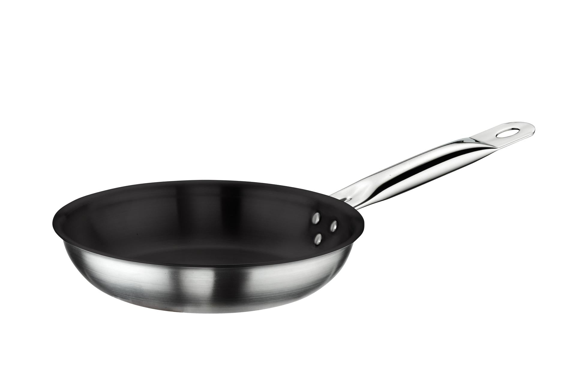 Pintinox Tender 3 Layers Padella Saltare Ø28 cm - Antiaderente Multistrato In Acciaio Inox e Alluminio