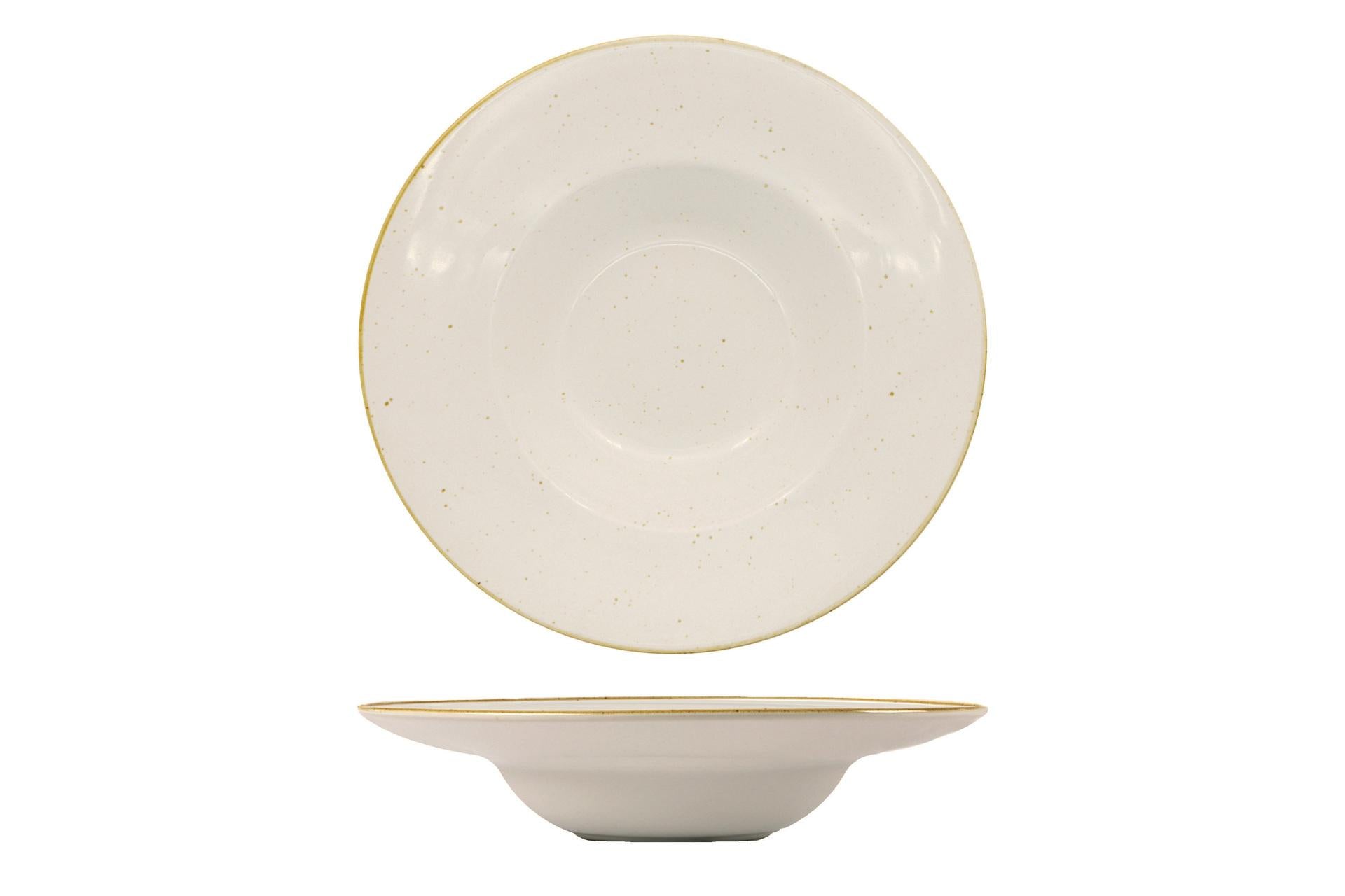 Pt Sango Ceramics Java Barley Cream Pasta Bowl Ø28 cm - Interno Ø16 cm - Set 4 Pz