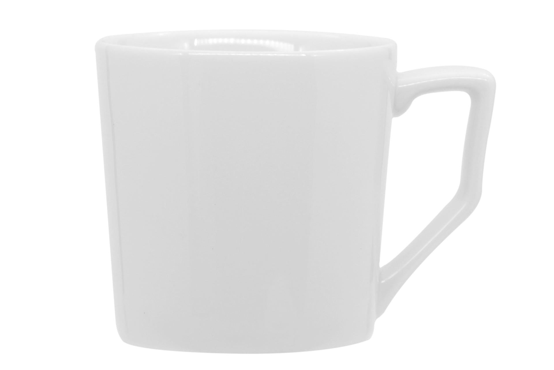 Tunisie Porcelaine Zen Tazza Caffè 12 cl In Porcellana Bianco - Set 6 Pz