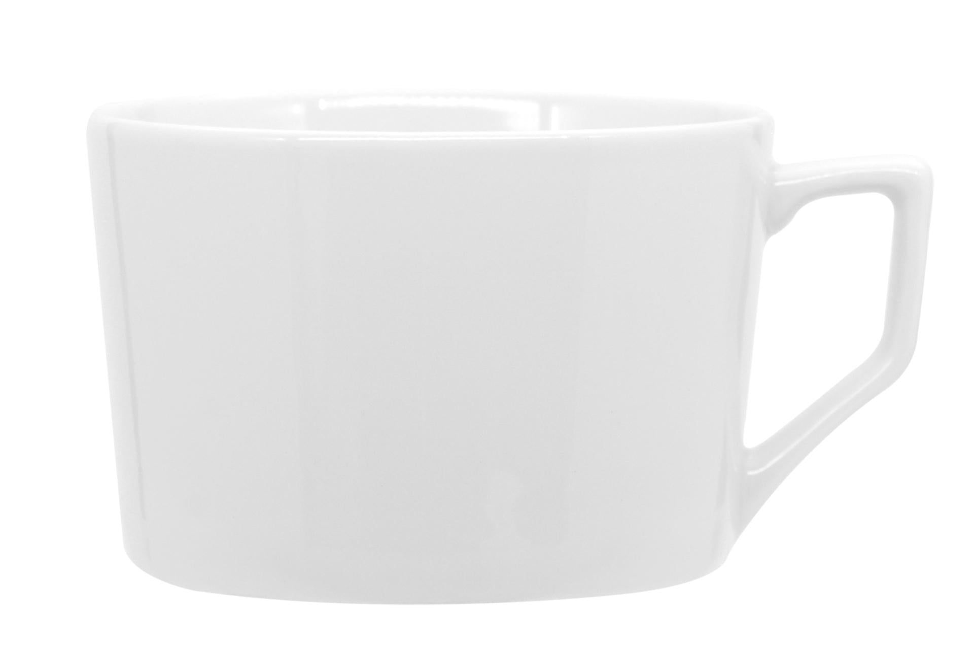 Tunisie Porcelaine Zen Tazza da Tè 22 cl - Bianco In Porcellana di Limoges - Set 6 Pz