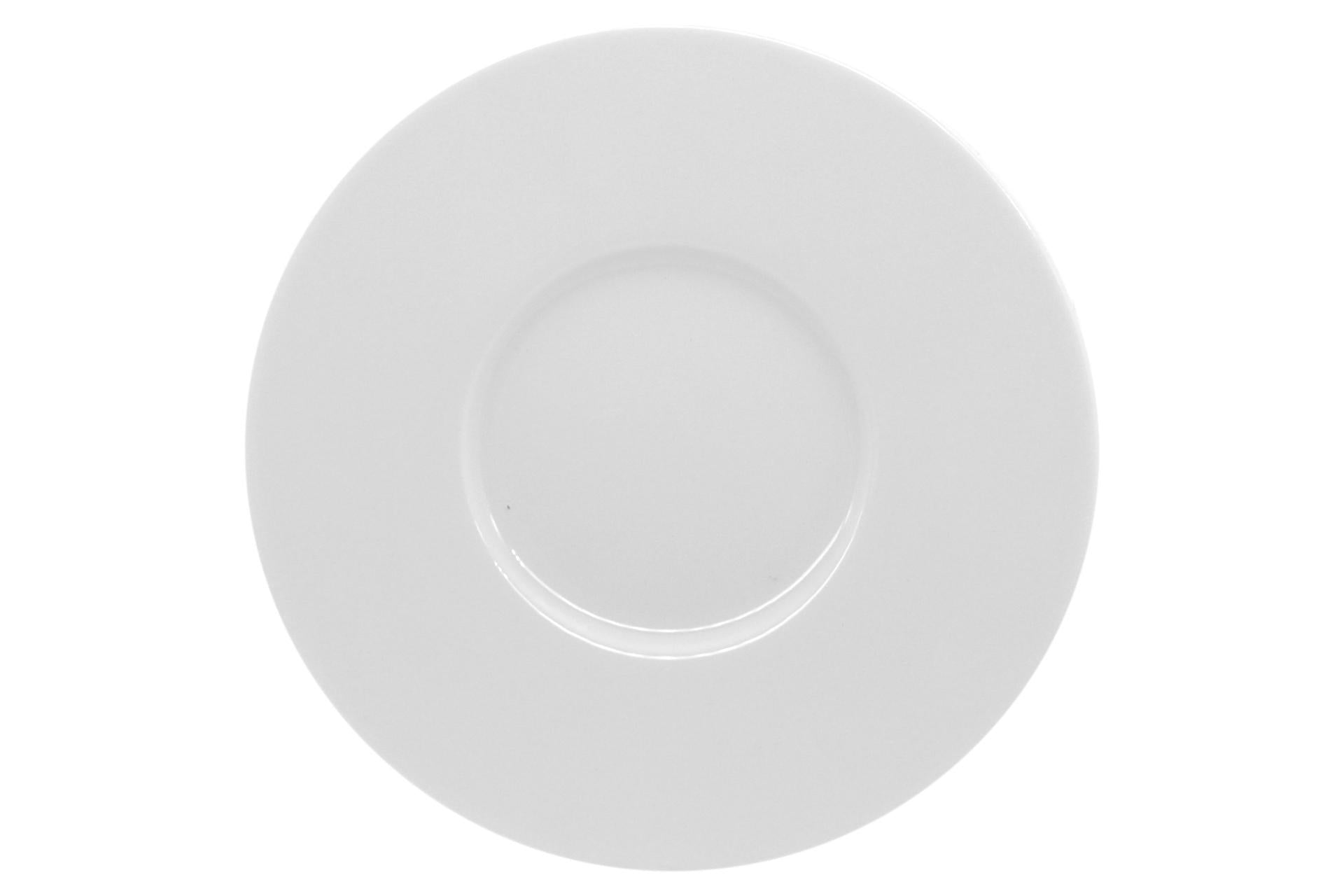 Tunisie Porcelaine Zen Piattino per Tazza da Tè Bianco In Porcellana di Limoges - Set 6 Pz