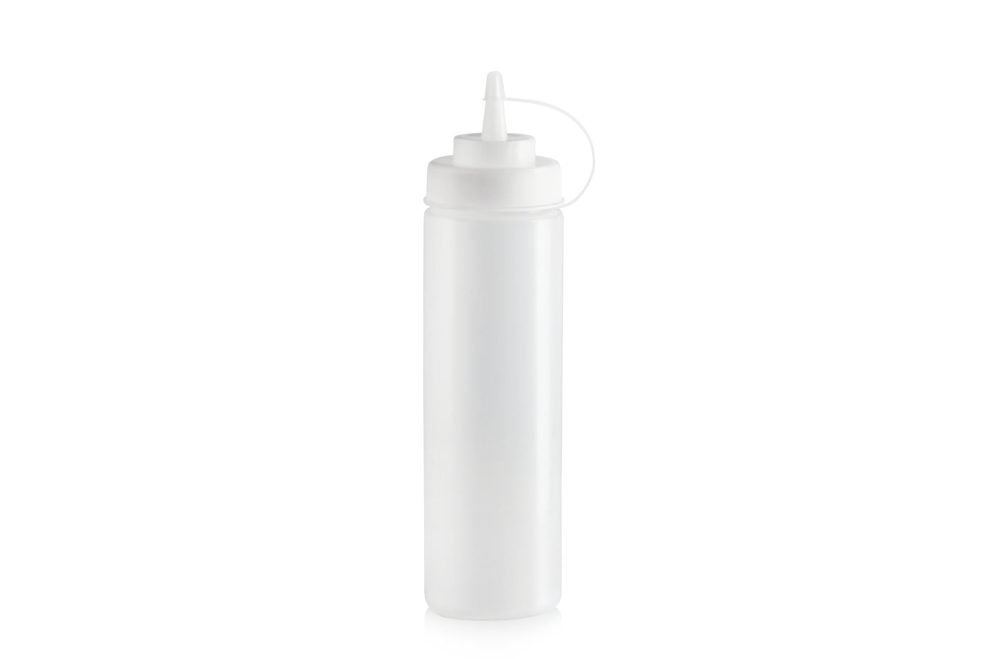 Horeca Professional Squeeze Trasparente 710 ml Con Tappo - Accessorio per Ristorazione - Set 12 Pz