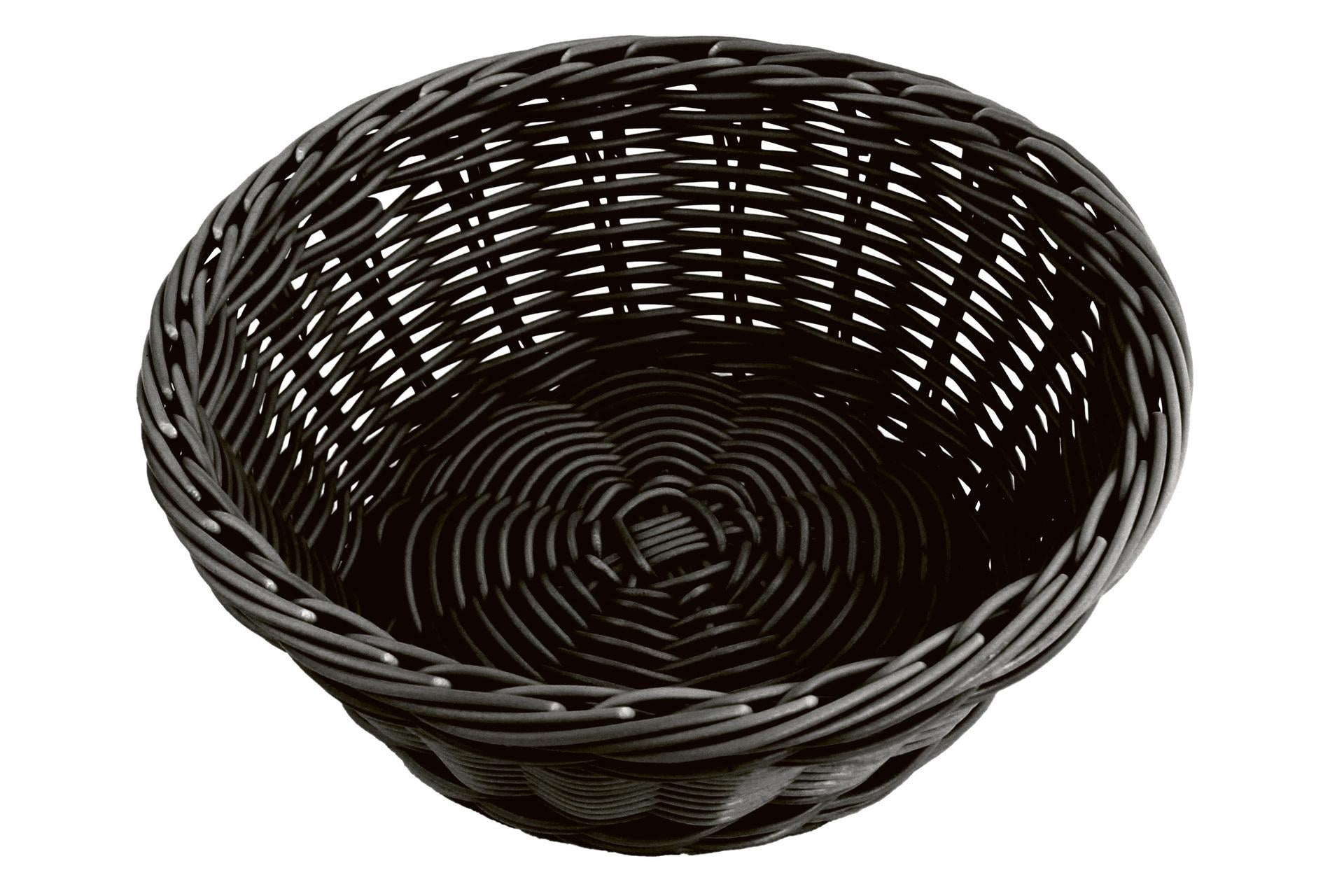 Horeca Professional Cestino Pane Pesante Rotondo Ø21 cm - H.8 cm Nero 1