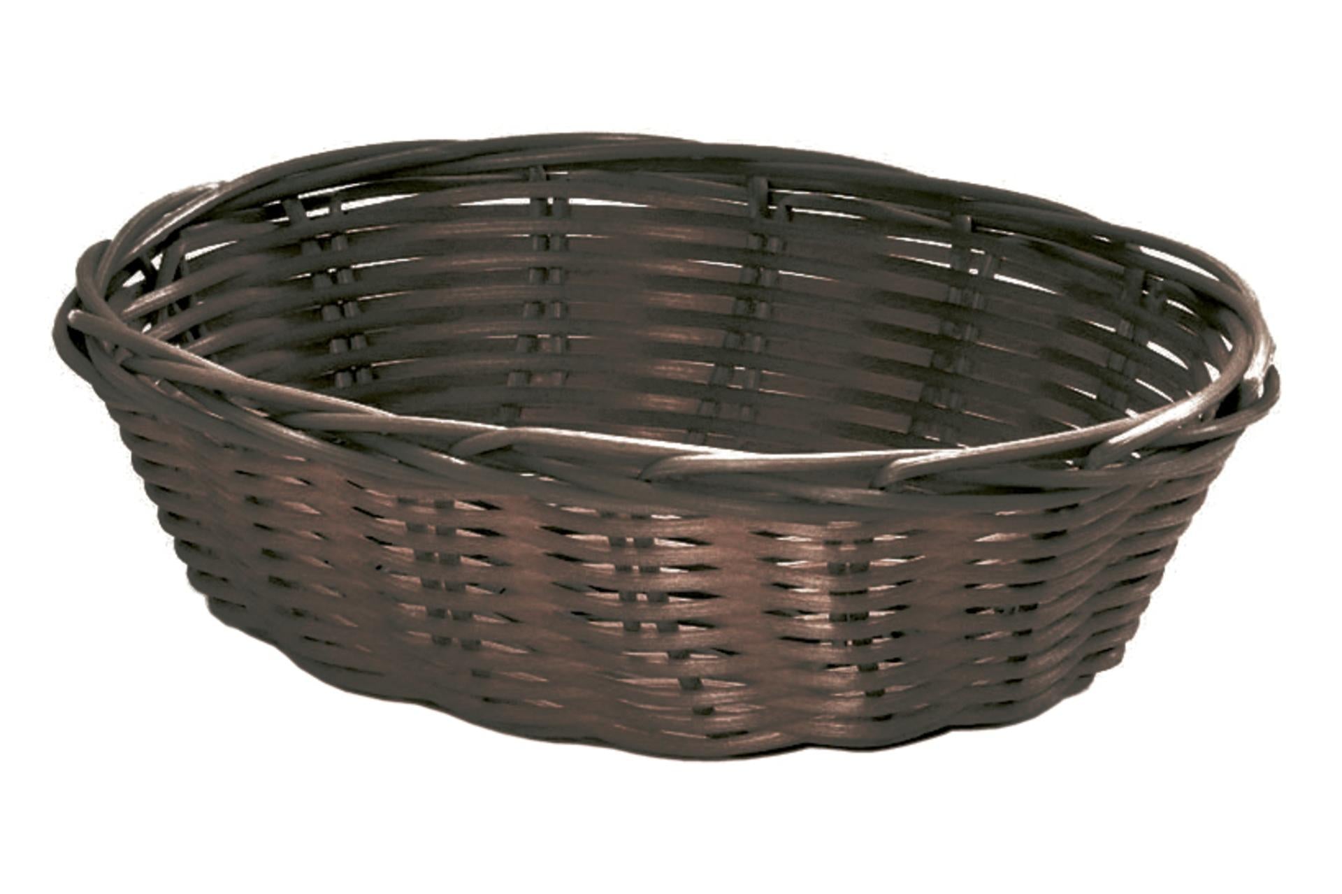 Horeca Professional Cestino Pane Ovale H.6.5 cm - 25 x 18 cm Marrone
