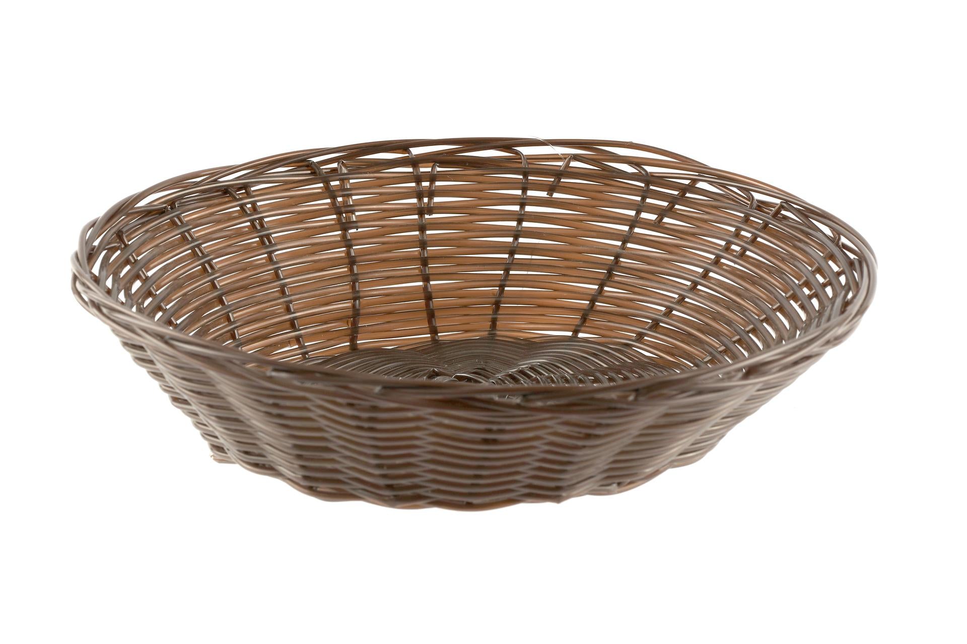 Horeca Professional Cestino Pane Rotondo Ø21.5 cm - H.5.5 cm Marrone