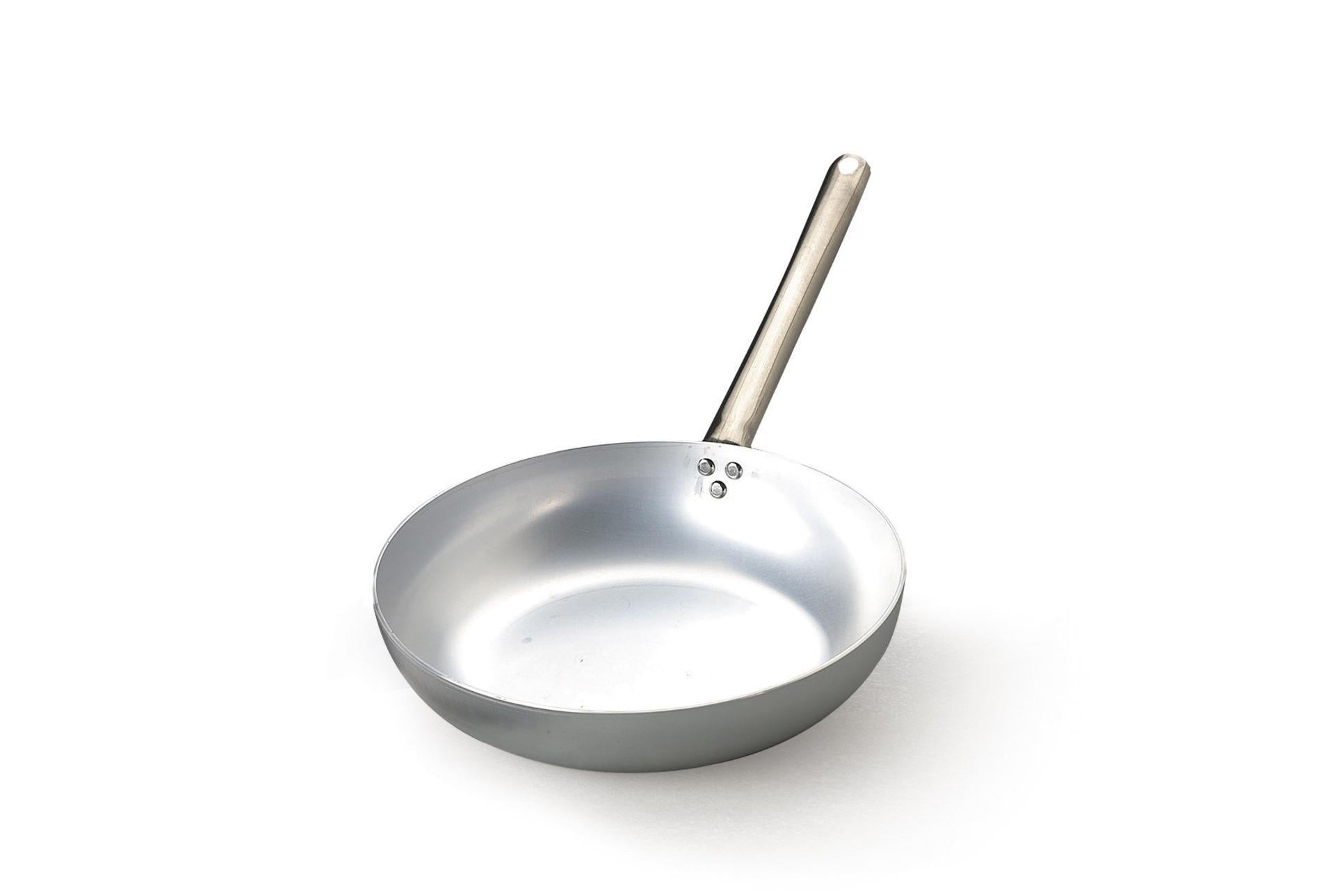 Agnelli Padella Svasata Alta Ø20 cm - H.5.5 cm In Alluminio 3 mm Con Manico Tubolare Inox