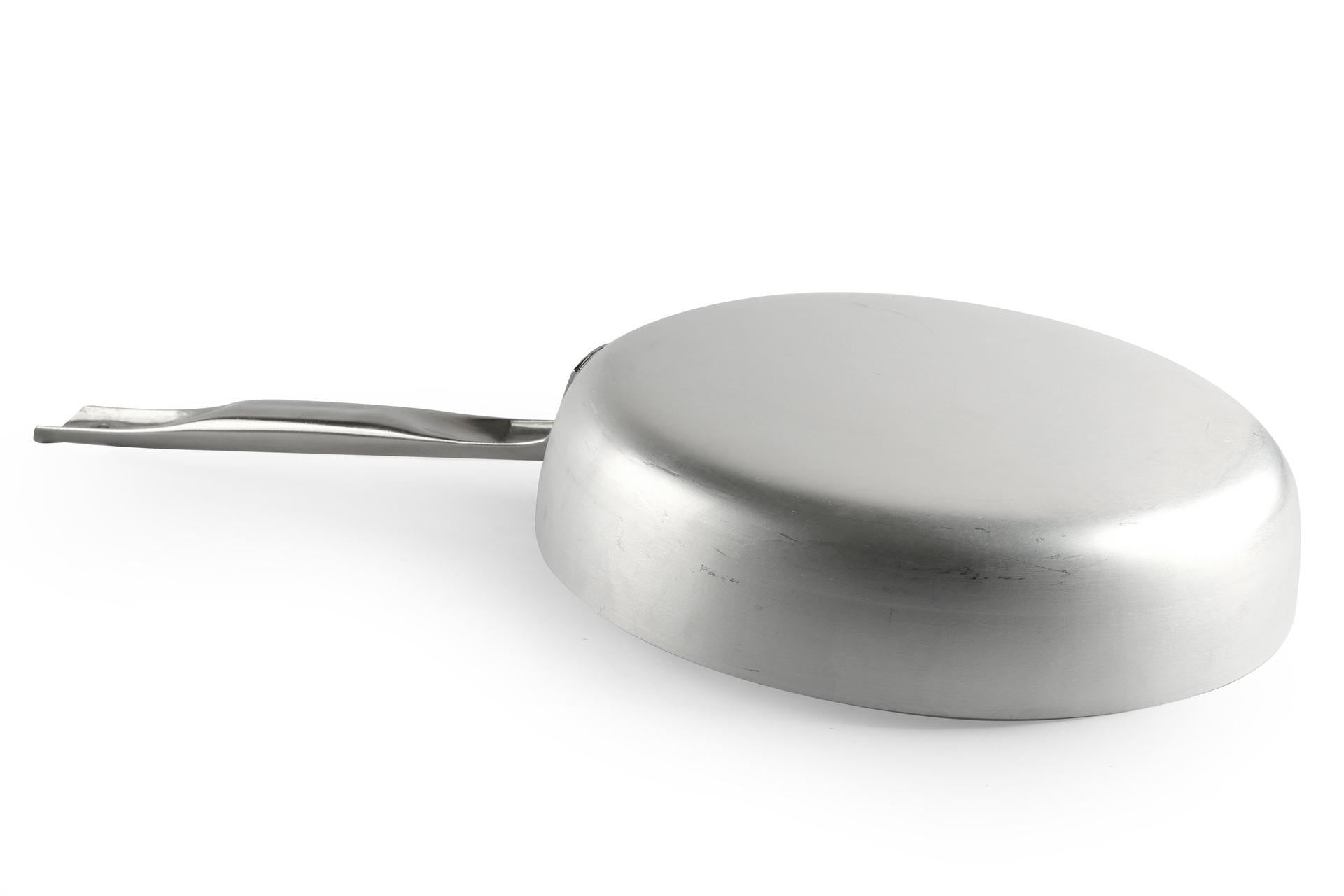 Agnelli Padella Dritta Alluminio Ø32 cm - Spessore 3 mm Con Manico Tubolare 3