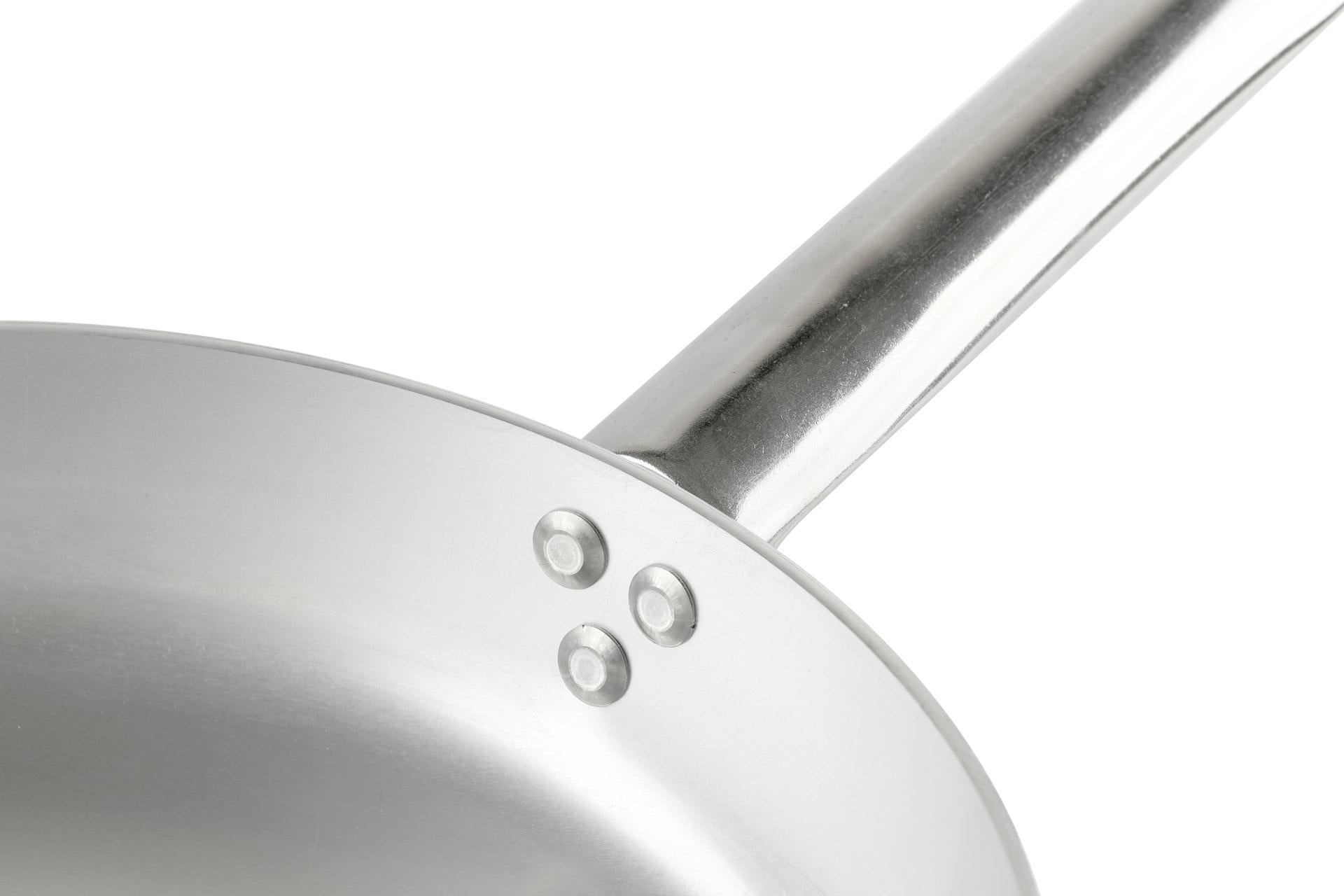 Agnelli Padella Dritta Alluminio Ø32 cm - Spessore 3 mm Con Manico Tubolare 4