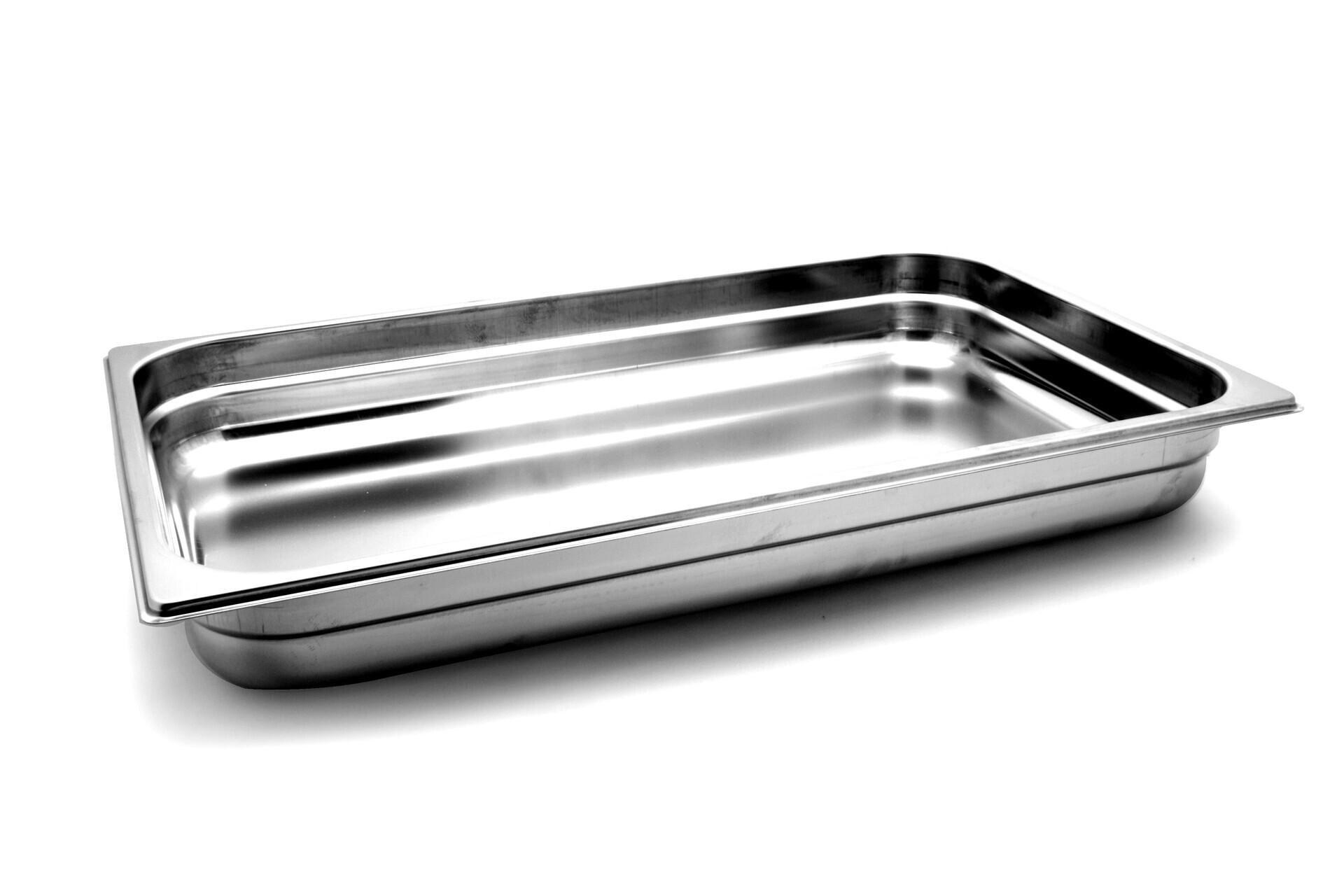 Mori2A Bacinella GN Inox 1/1 - 53 x 32 cm H.6.5 In Acciaio Inox