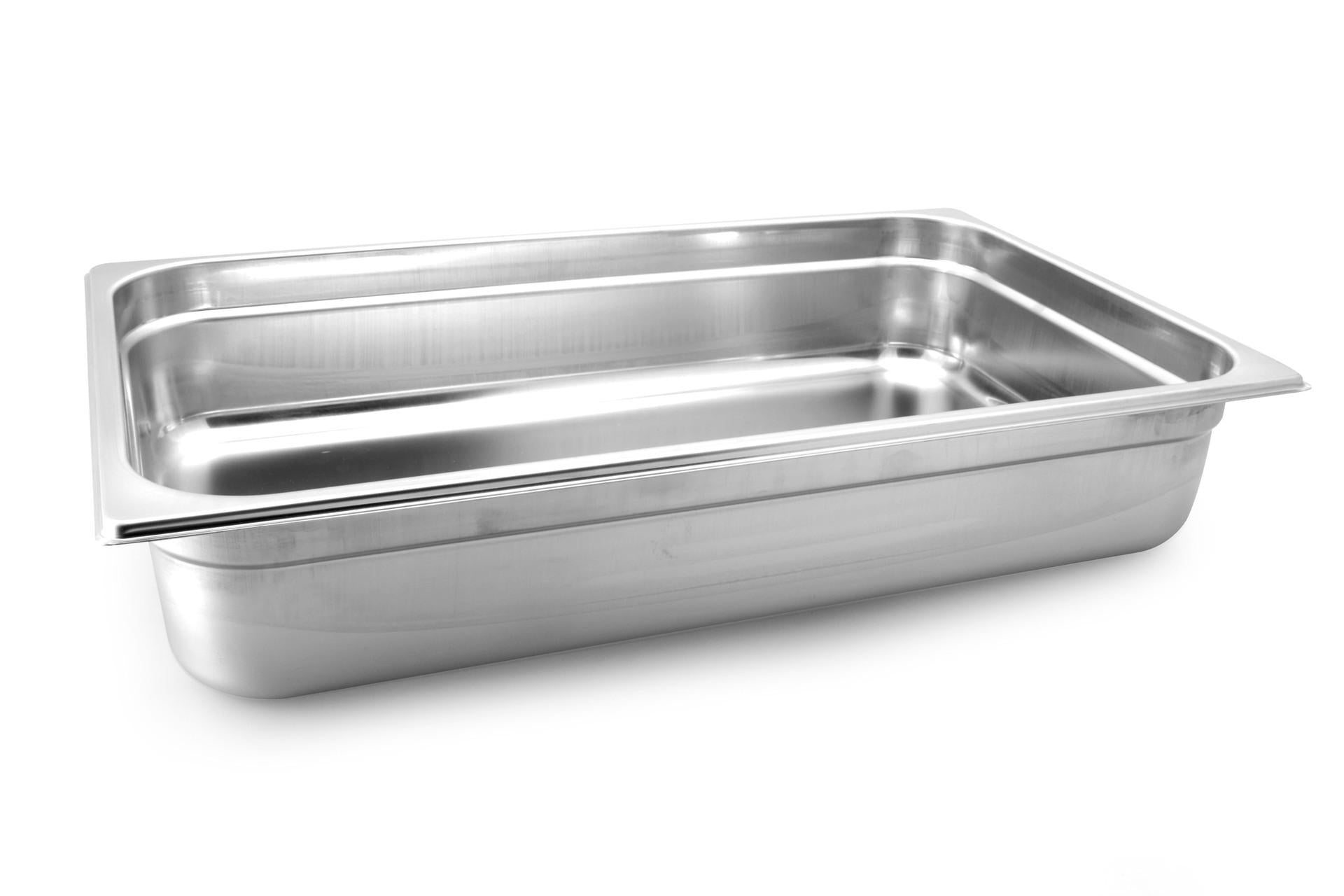 Mori2A Bacinella GN Inox 1/1 - 53 x 32 cm H.10 In Acciaio Inox