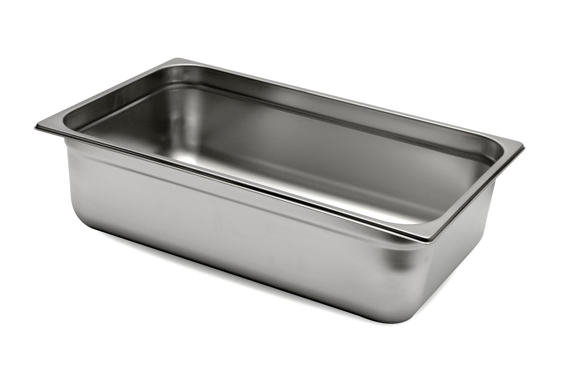 Mori2A Bacinella GN Inox 1/1 H.15 cm - 53 x 32 cm In Acciaio Inox
