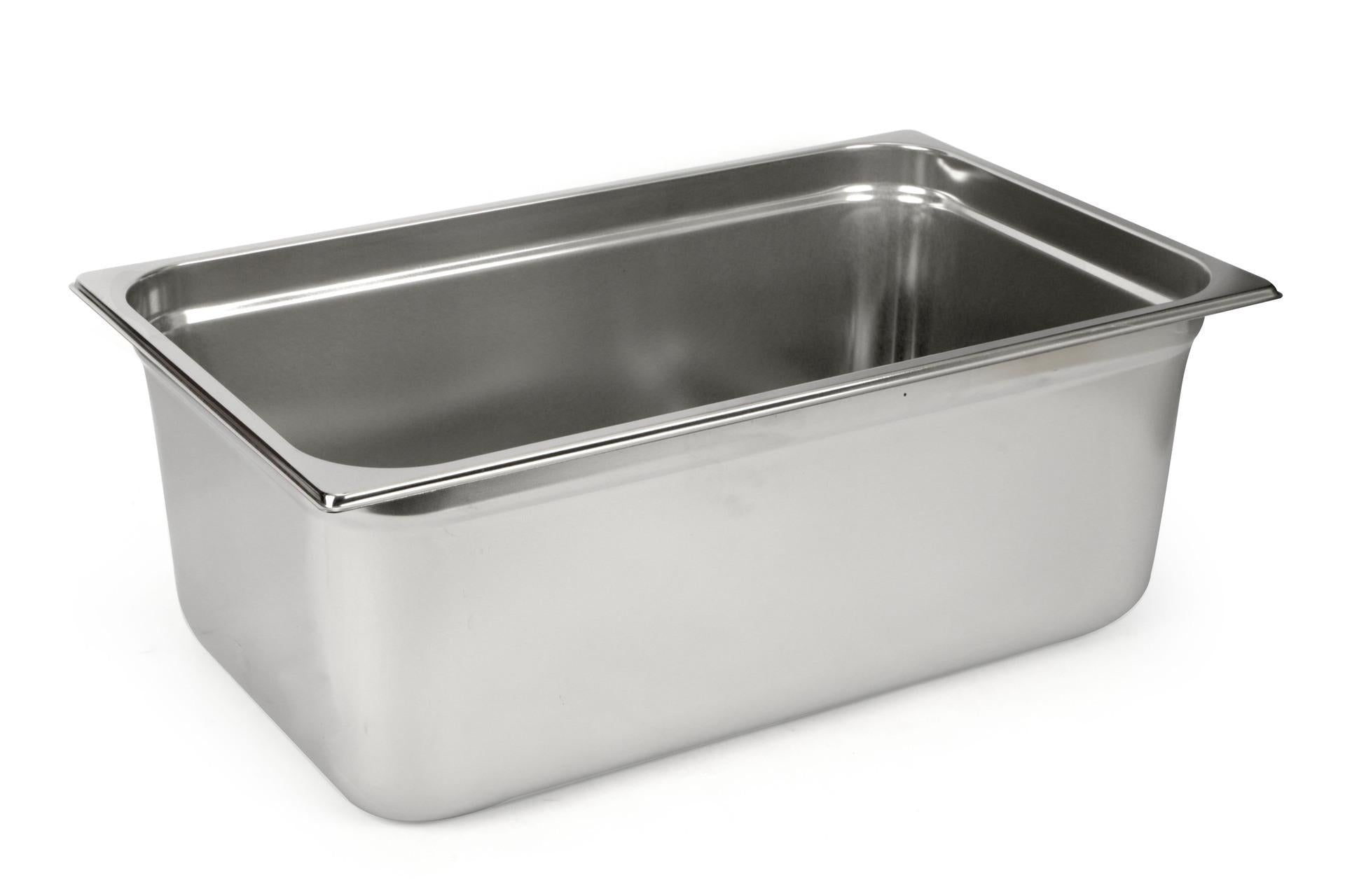 Mori2A Bacinella GN Inox 1/1 H.20 cm - 53 x 32 cm Capacità 27,8 Litri In Acciaio Inox