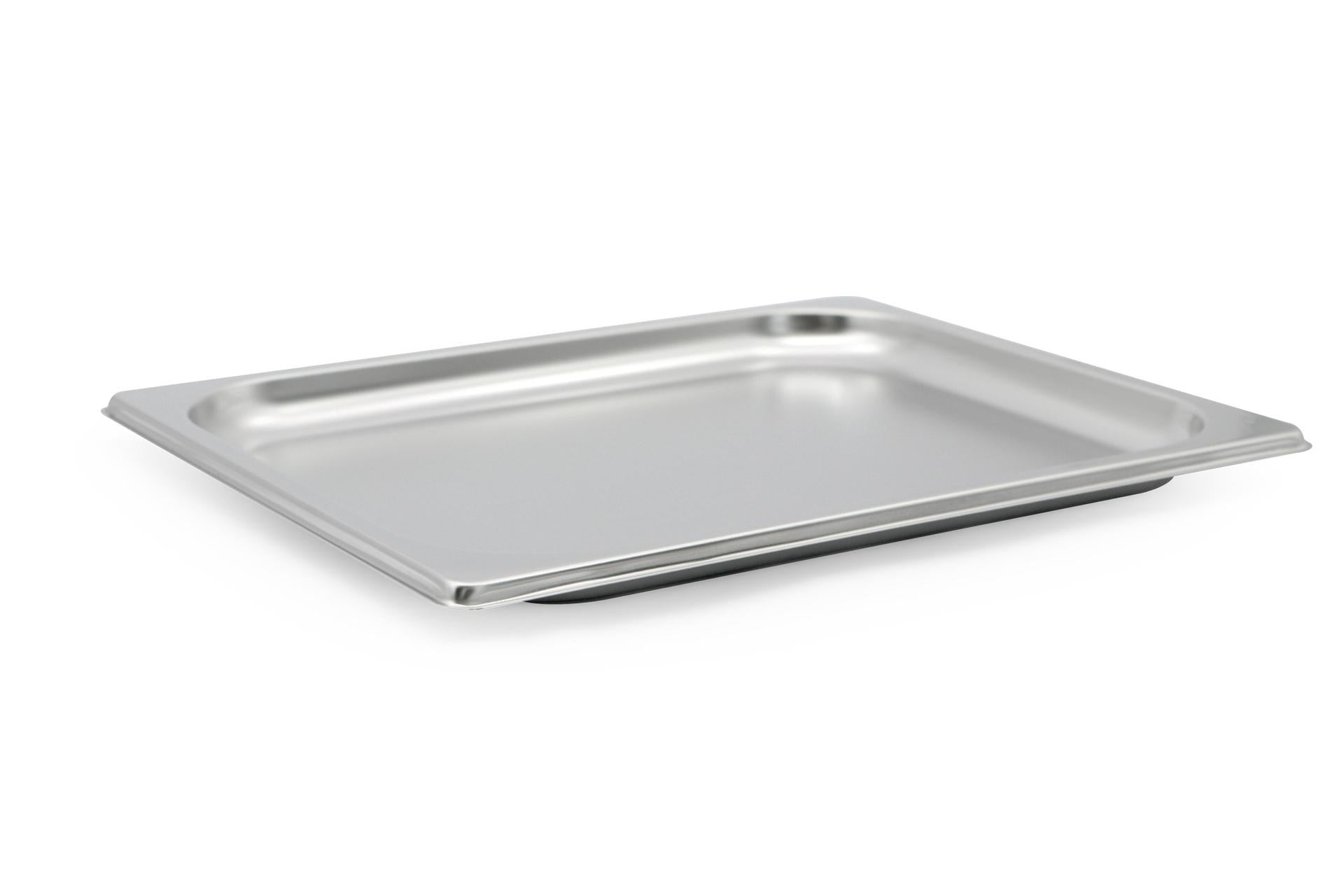 Mori2A Bacinella GN Inox 1/2 H.2 cm - 32 x 26 cm In Acciaio Inox