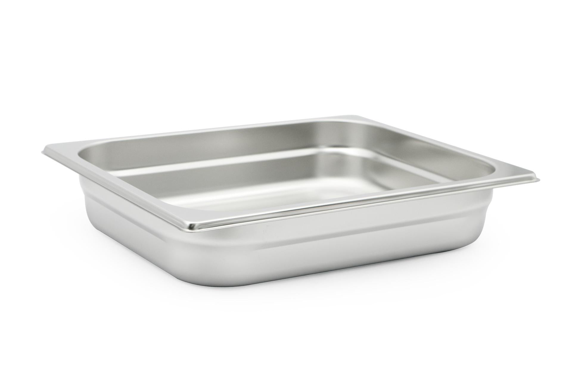 Mori2A Bacinella GN Inox 1/2 - 32 x 26 cm H.6.5 In Acciaio Inox