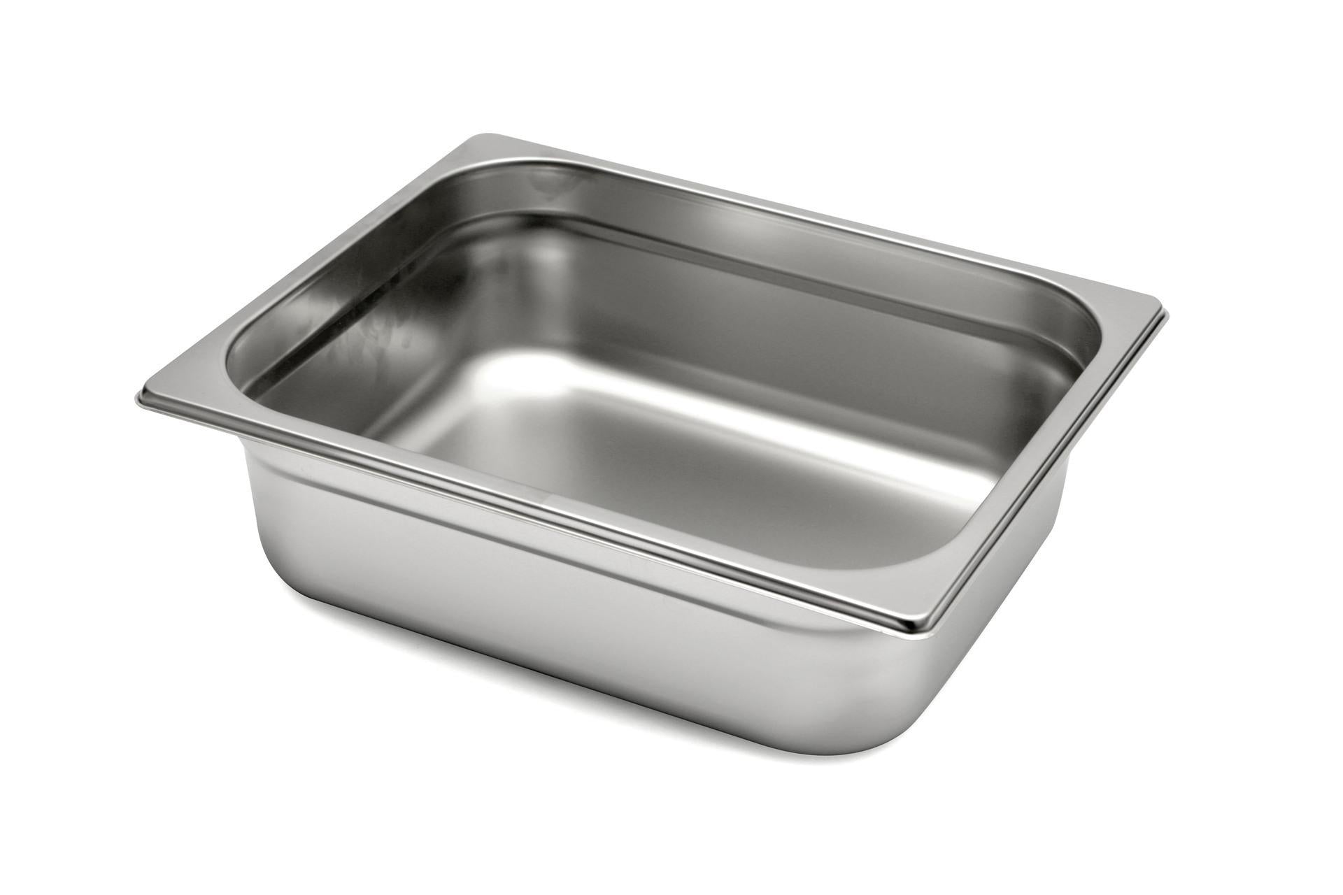 Mori2A Bacinella GN Inox 1/2 H.10 cm - 32 x 26 cm In Acciaio Inox