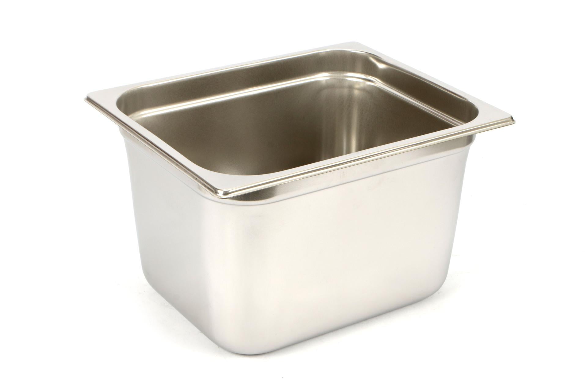 Mori2A Bacinella GN Inox 1/2 - 32 x 26 cm H.20 In Acciaio Inox