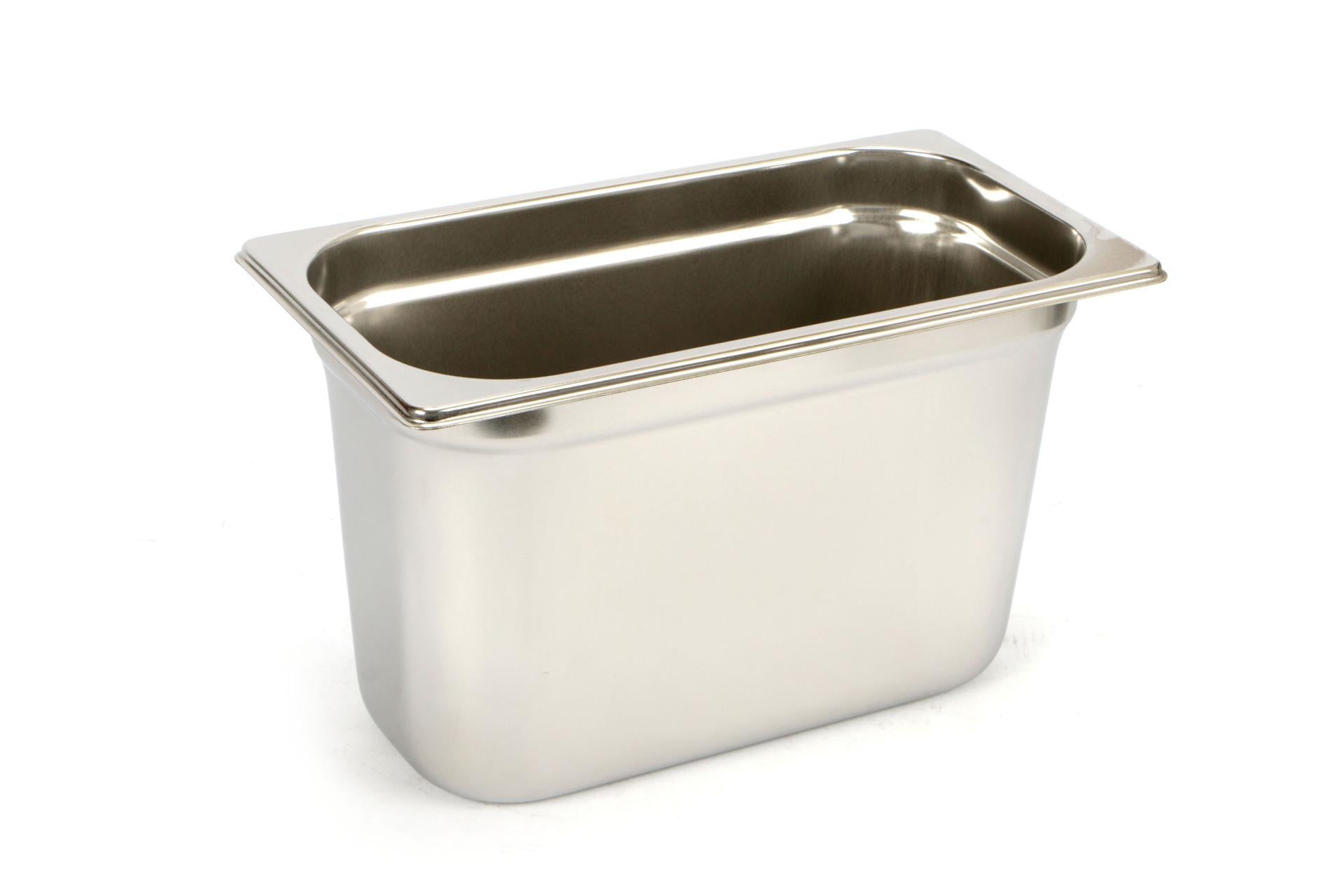 Mori2A Bacinella GN Inox 1/3 H.20 cm - 32 x 18 cm In Acciaio Inox
