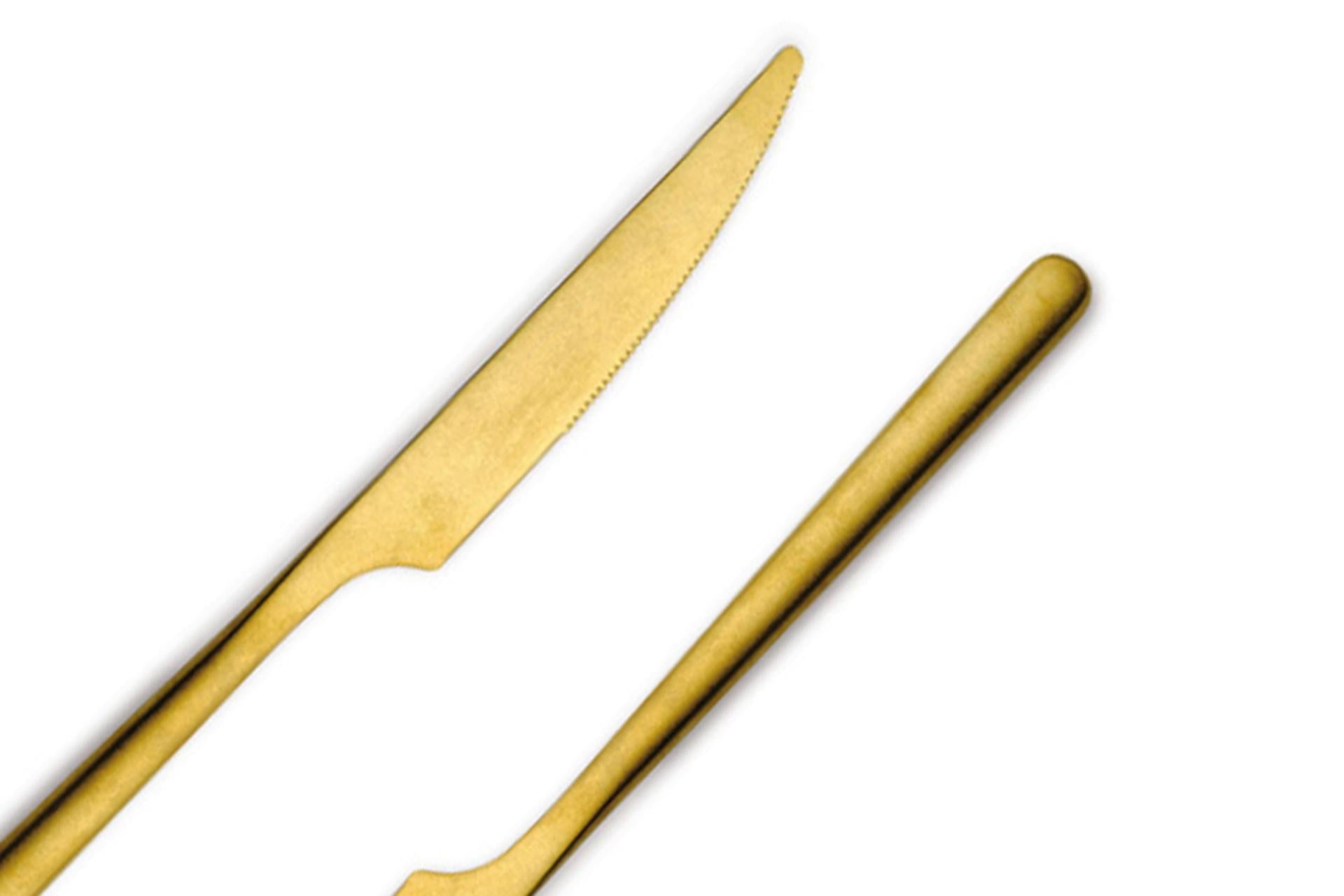 Comas Canada Vintage Coltello Tavola Oro - Acciaio Inossidabile 18/C Con Rivestimento PVD - Set 12 Pz 3