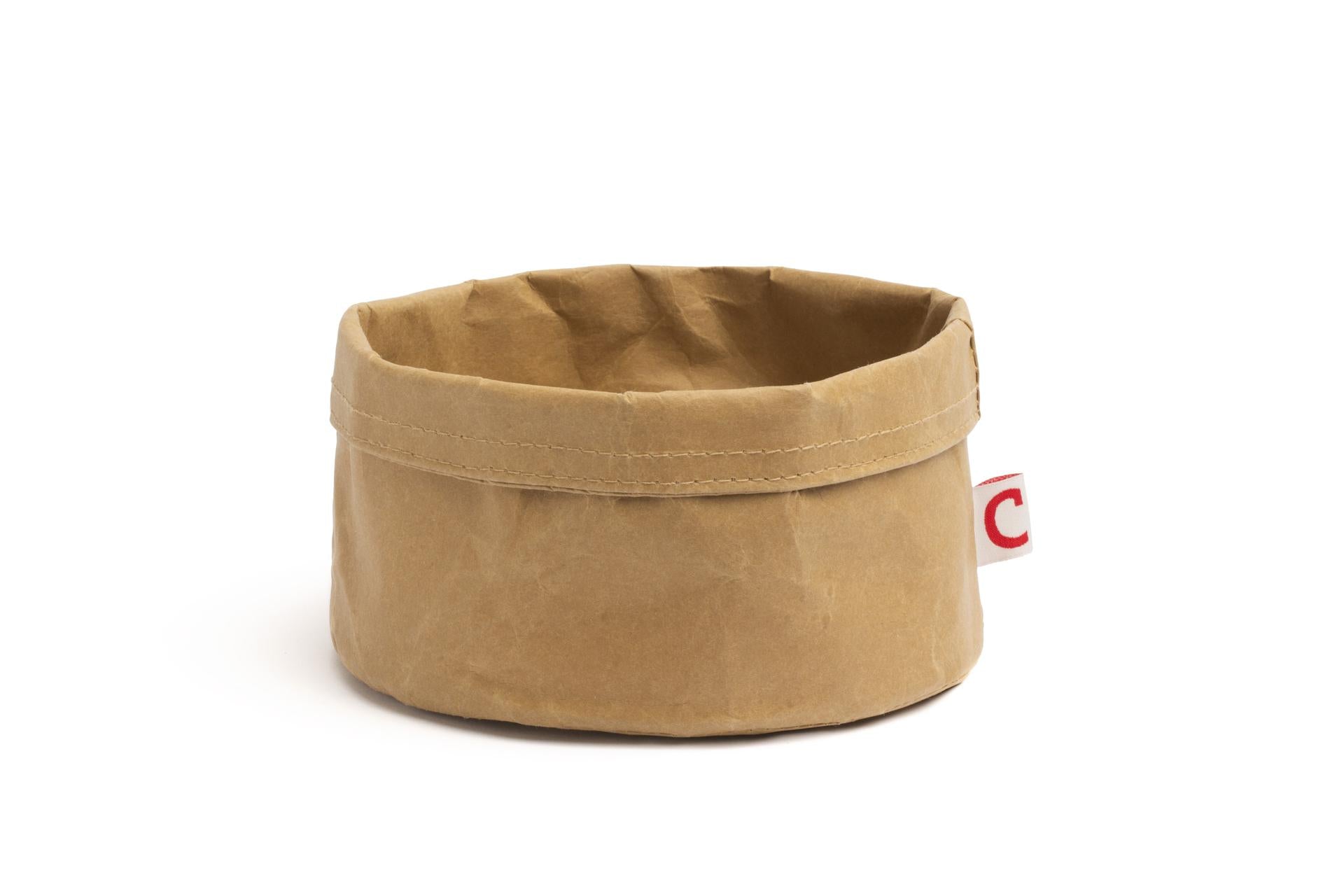 Comas Porta Pane Kraft In Tessuto Lavabile H.12 cm - Ø20 cm - Set 5 Pz