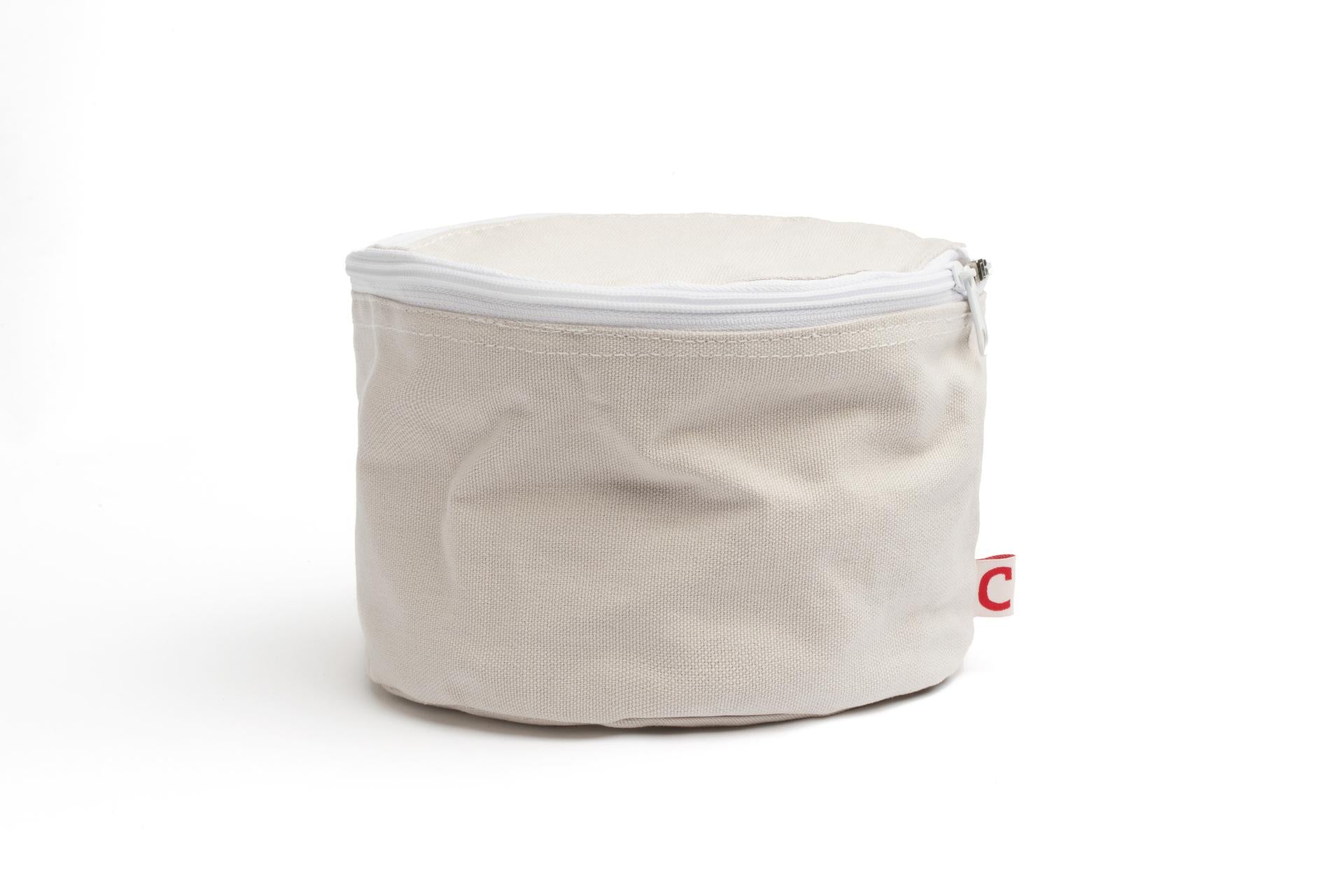 Comas Porta Pane Termico Ø20 cm H.13 cm In Cotone Lavabile Con Ceramica Termica - Set 5 Pz