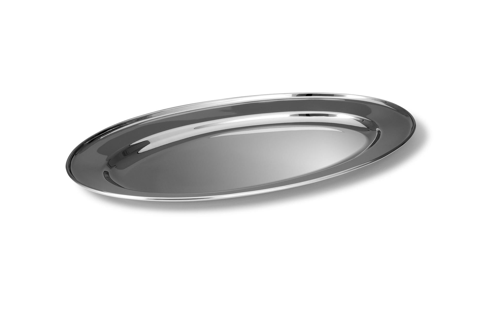 Comas Vassoio Ovale Inox 60 x 41.5 cm In Acciaio Inox