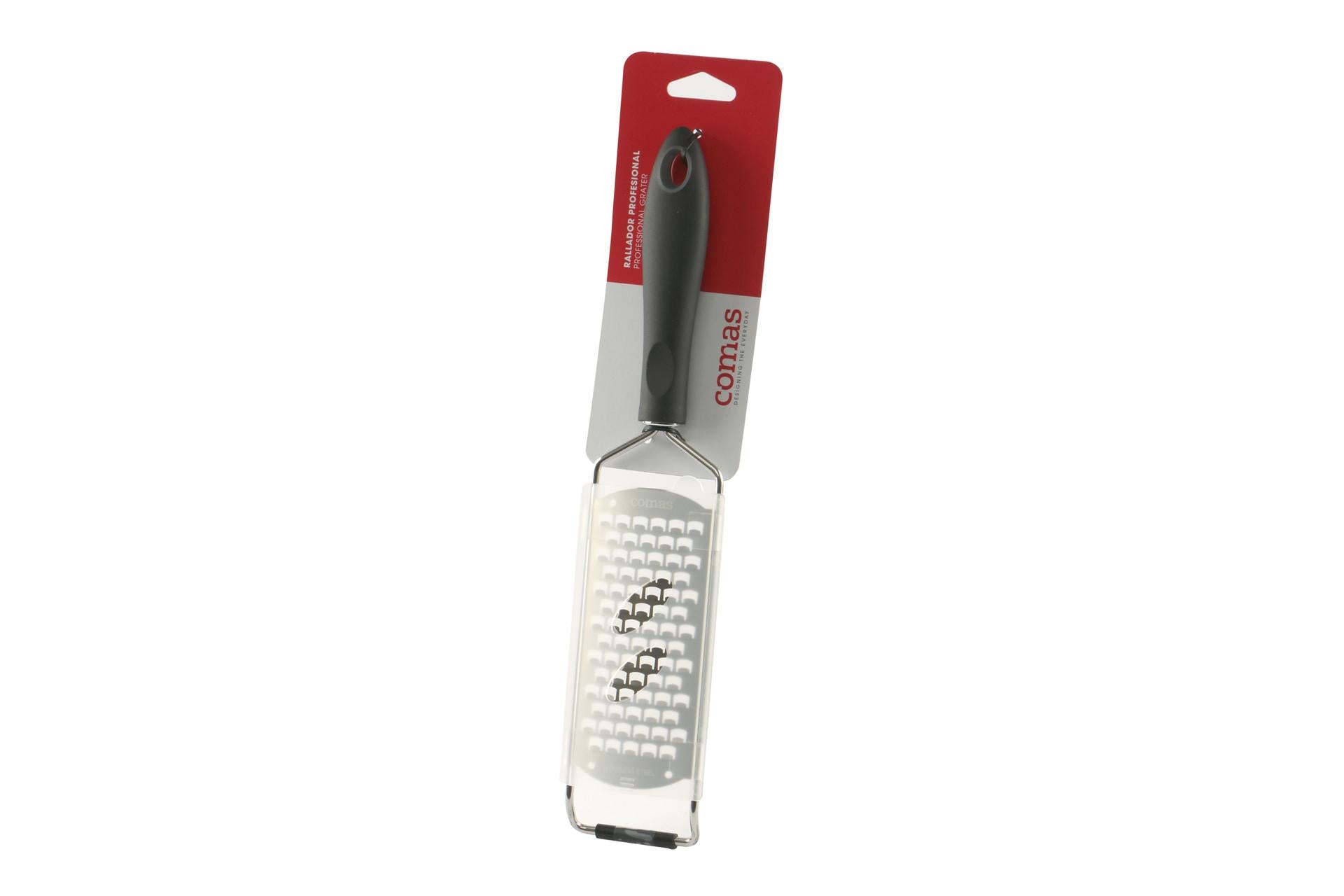 Comas Grattugia In Acciaio Inox Con Manico Antiscivolo - Taglio Spesso 32 cm, Lama 13.5 cm