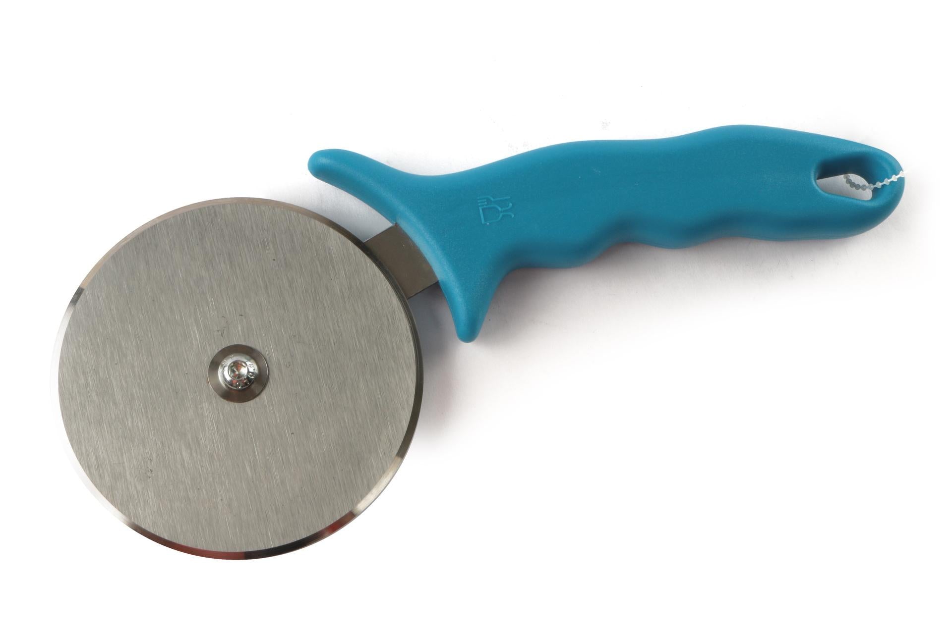 Gi Metal Rotella Taglia Pizza Ø10 cm Inox Temprato - Smontabile e Riaffilabile Con Manico In Plastica