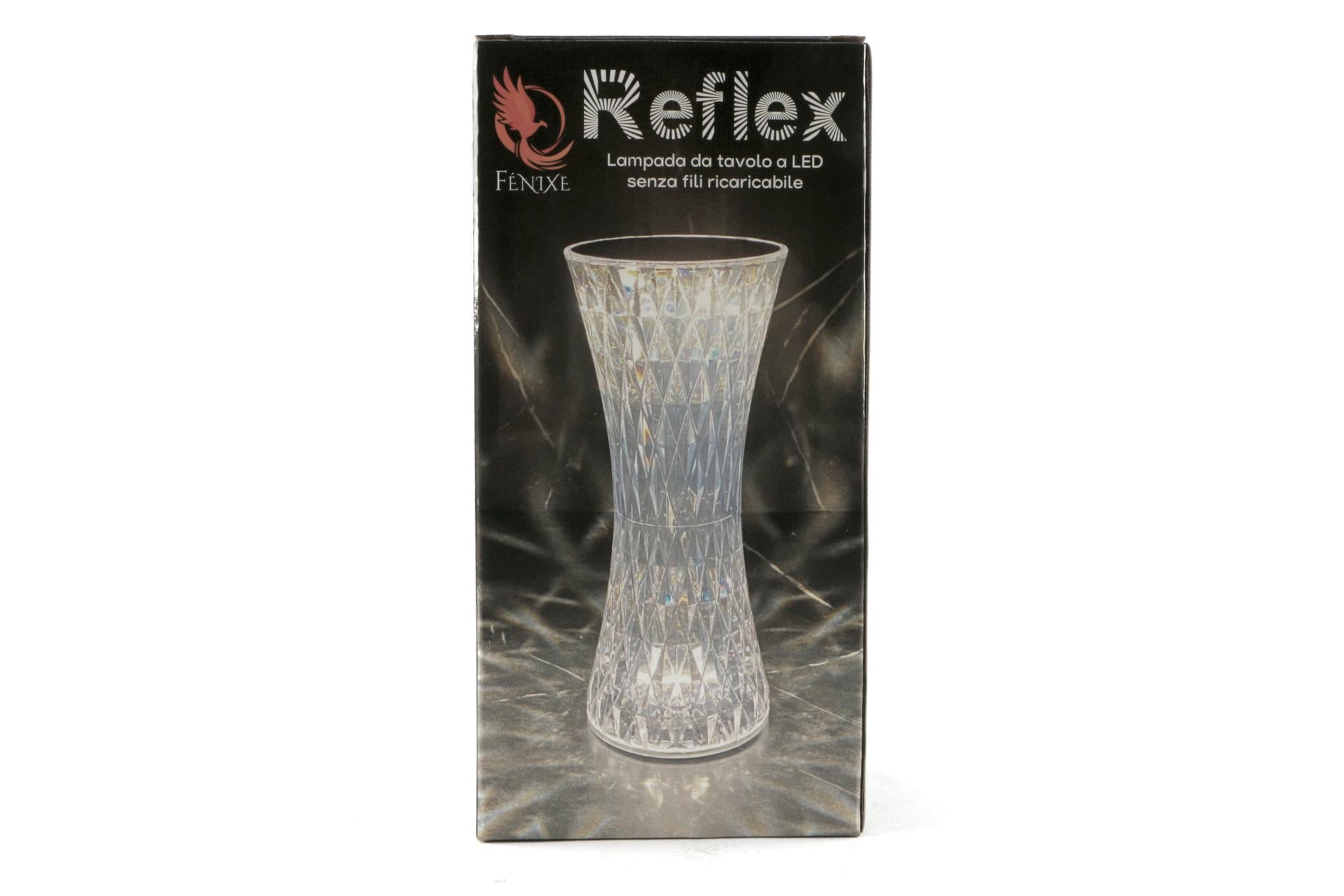 Import Tavola Professional Reflex Lampada da Tavolo Dimmerabile e Ricaricabile H.19 cm - 8 cm In Polistirene Trasparente Con LED e Tre Tonalità di Colore 6