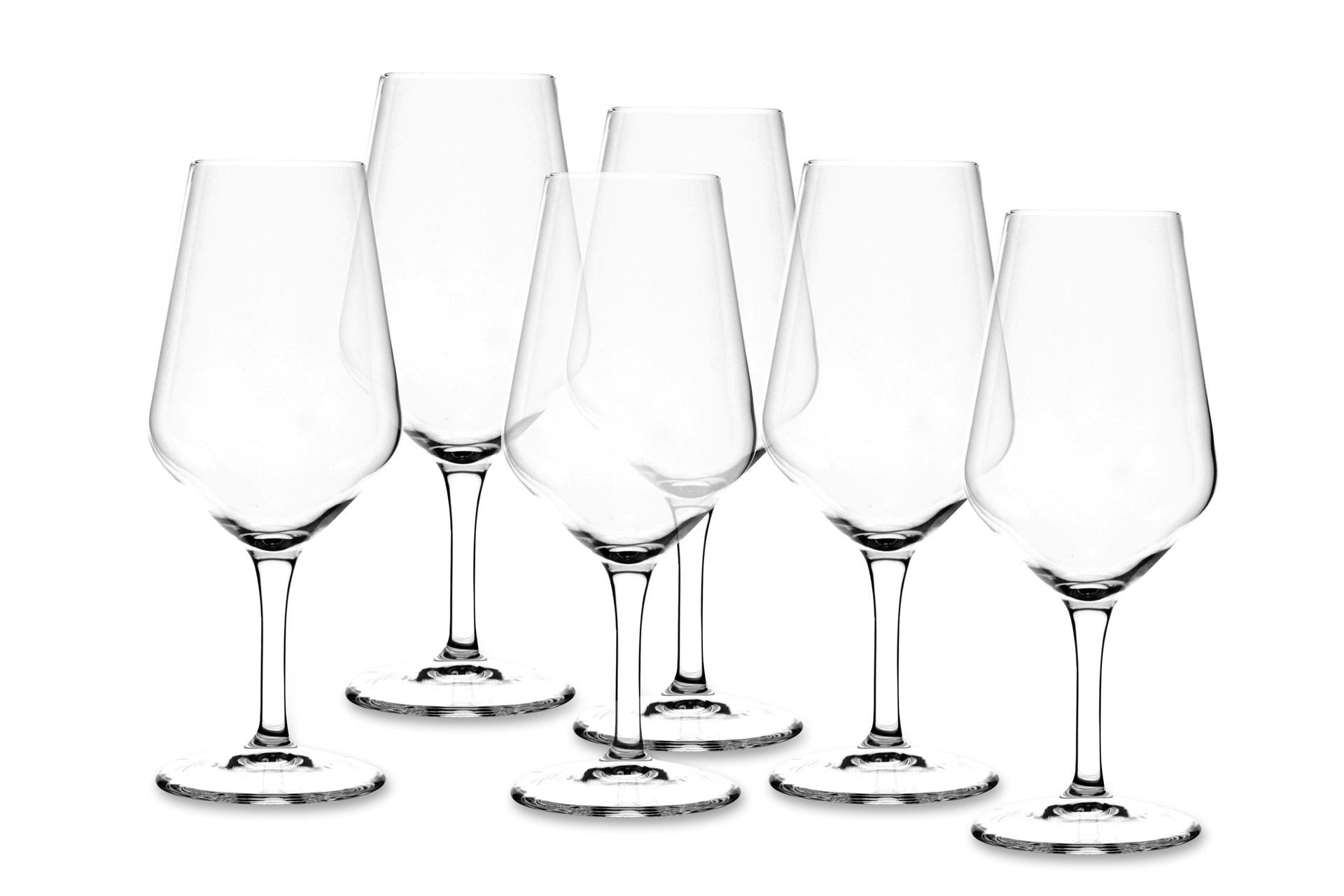 Bormioli Rocco Milano Set 6 Calici Vino Bianco 44 cl In Vetro Temperato - Set 6 Pz