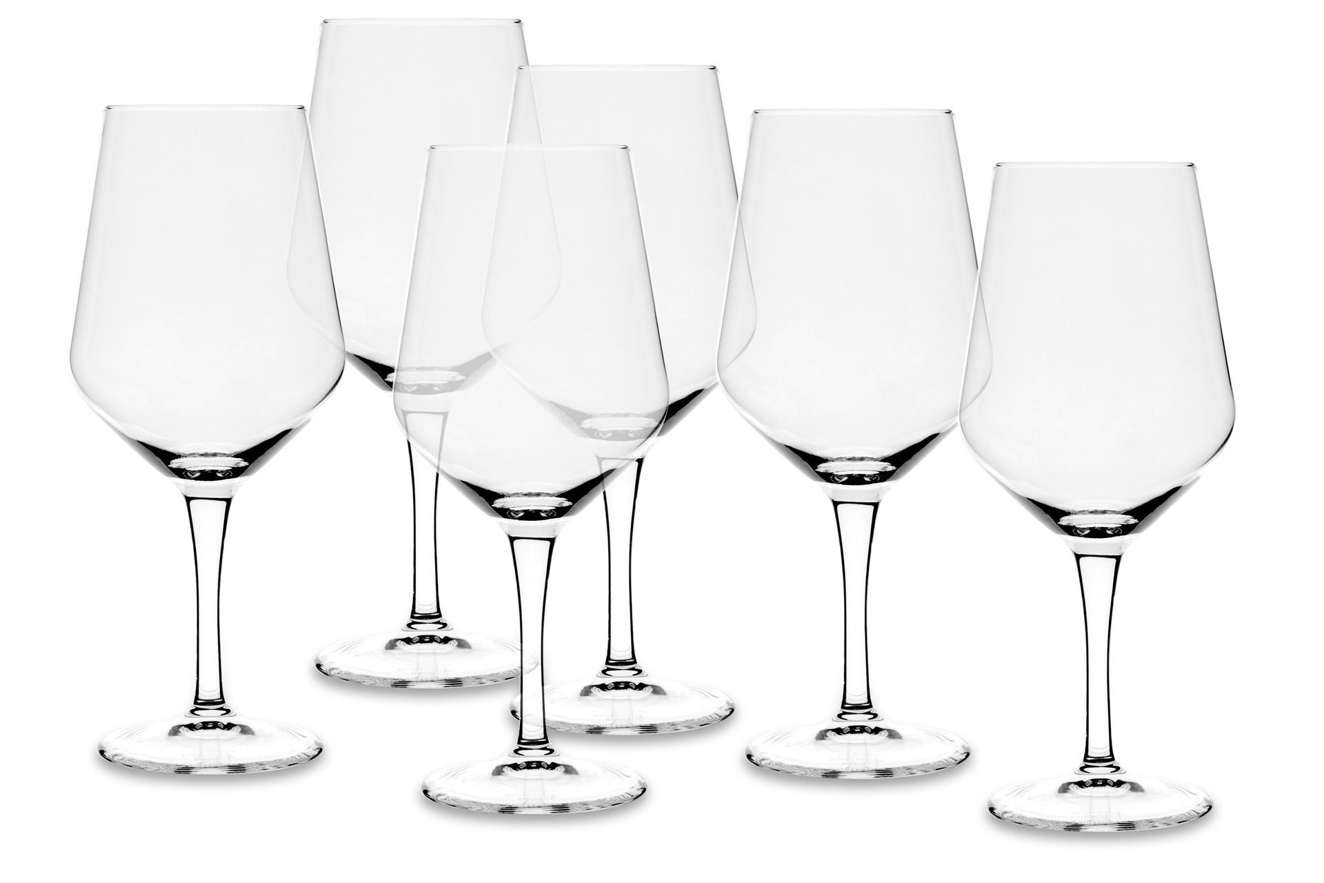 Bormioli Rocco Milano Set 6 Calici Vino Rosso 55 cl - Vetro Temperato Resistente - Set 6 Pz