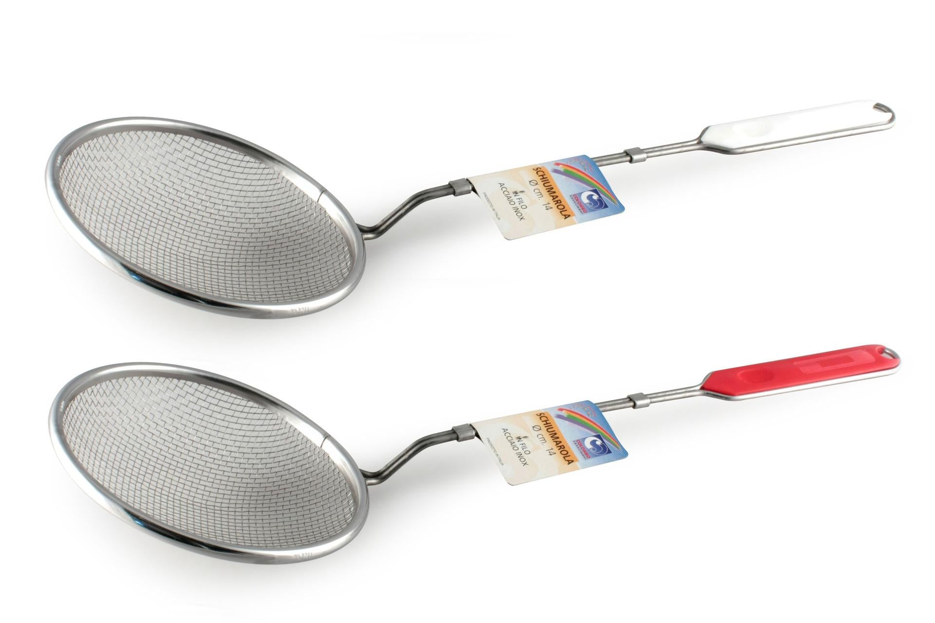 Colombo Casalinghi Schiumarola Inox Ø16 cm Con Manico In Plastica