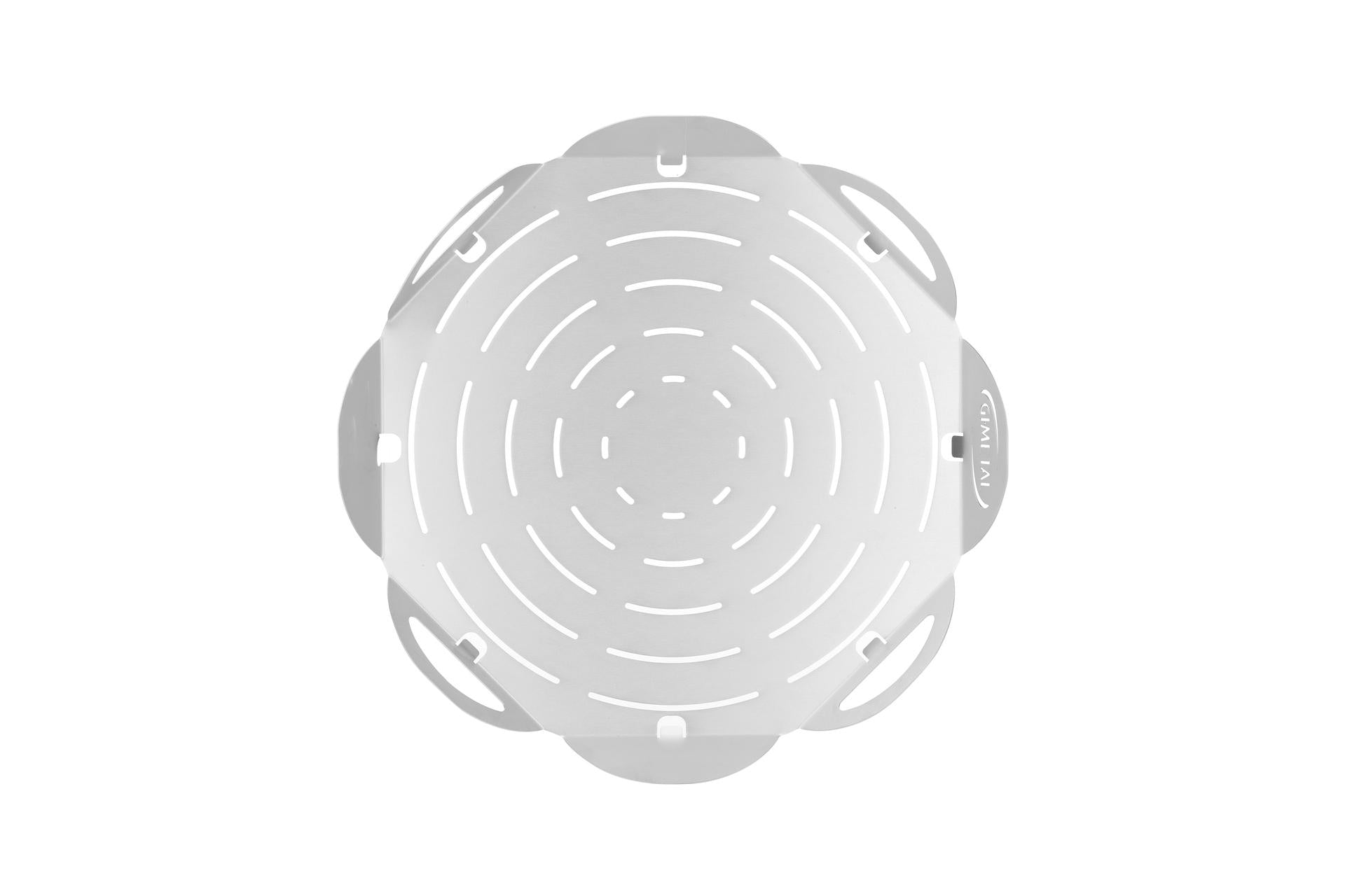 Gi Metal Vassoio-Tagliere Pizza Tondo Ø41 cm In Alluminio Forato Con Piedini