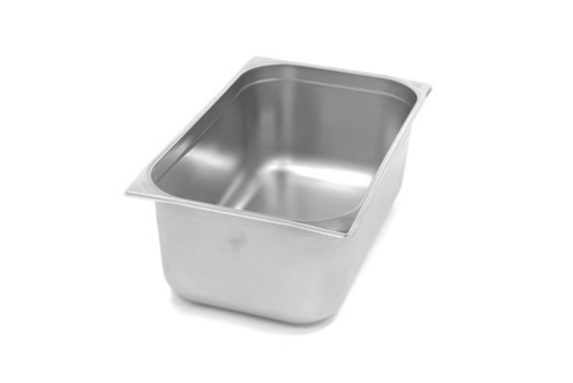 Mori2A Bacinella GN Inox 2/1 - 65 x 53 cm H.20 cm In Acciaio Inox